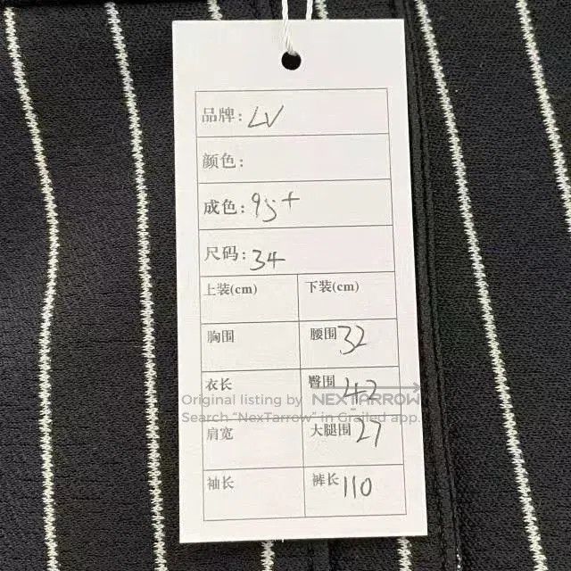 Louis Vuitton Louis Vuitton Runway Striped Wide. Size 33" - 9 Thumbnail