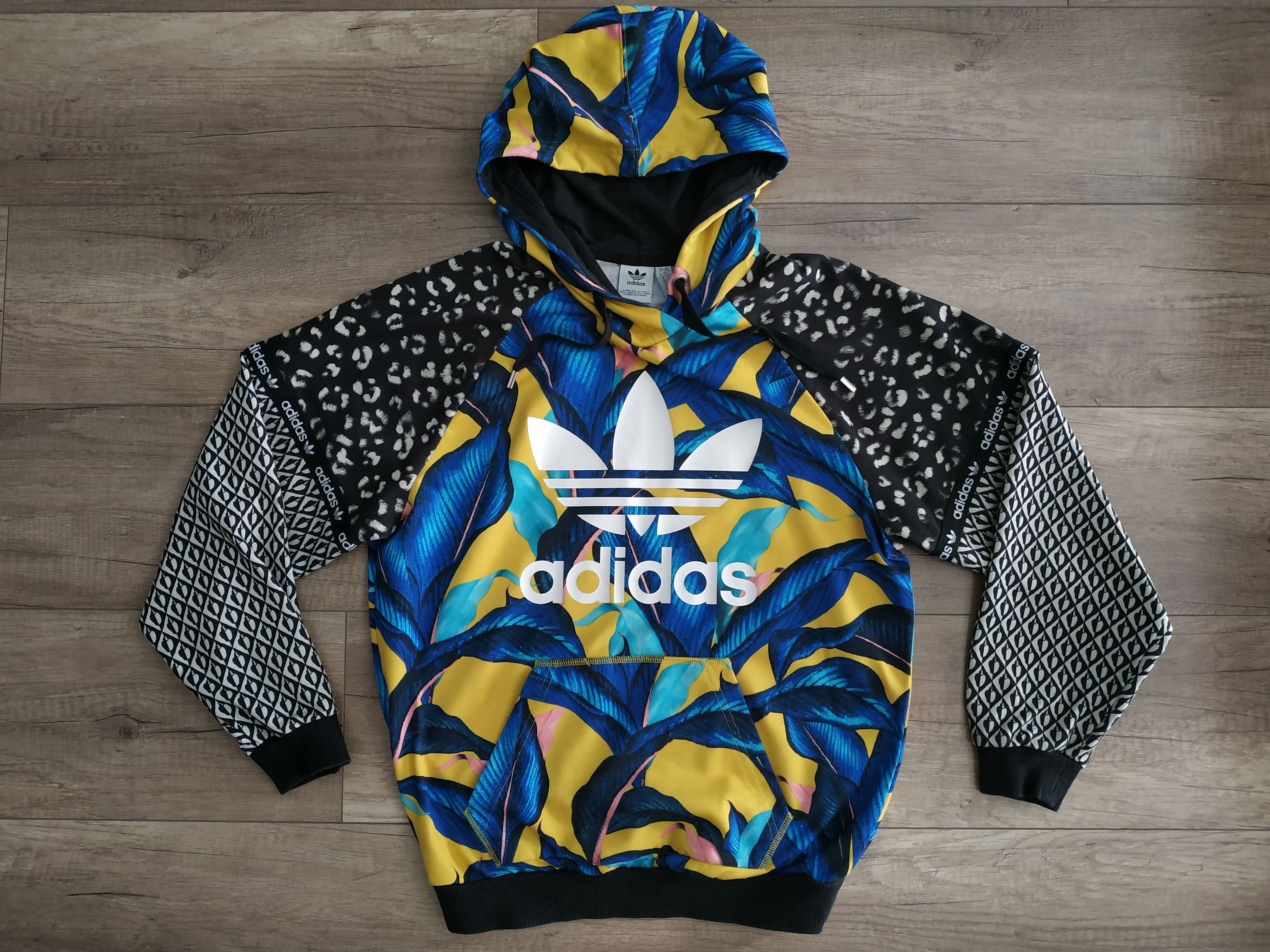 Adidas Adidas Originals Women's Hoodie Tropical Print, s. 34 (XS) Size XS / US 0-2 / IT 36-38 - 1 Thumbnail