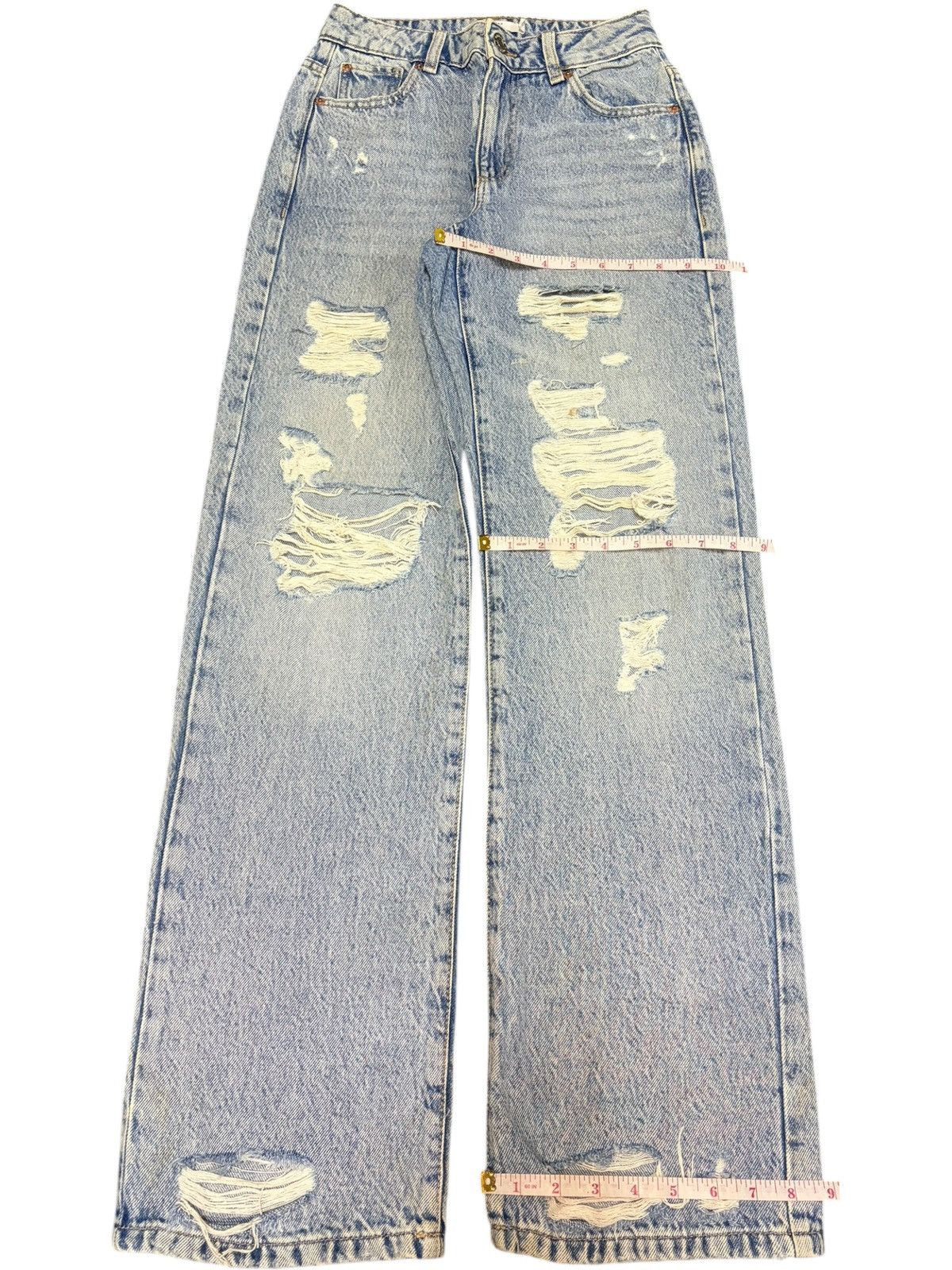 Acne Studios Vintage Japanese Brand Faded Wash Heavy Distress Jeans Size 24" / US 00 / IT 34 - 8 Thumbnail
