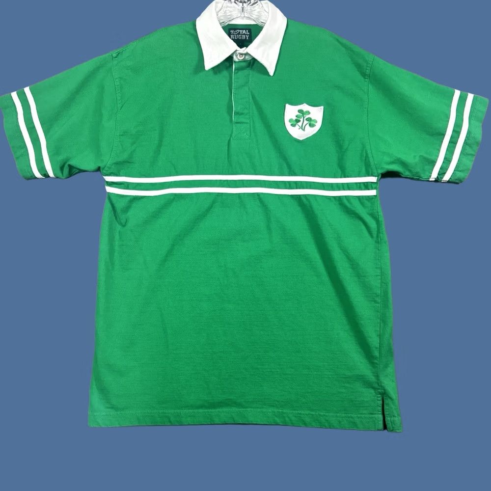 Vintage VINTAGE Total Rugby Shirt Mens M Green Short Sleeve St Pats Size US M / EU 48-50 / 2 - 1 Thumbnail