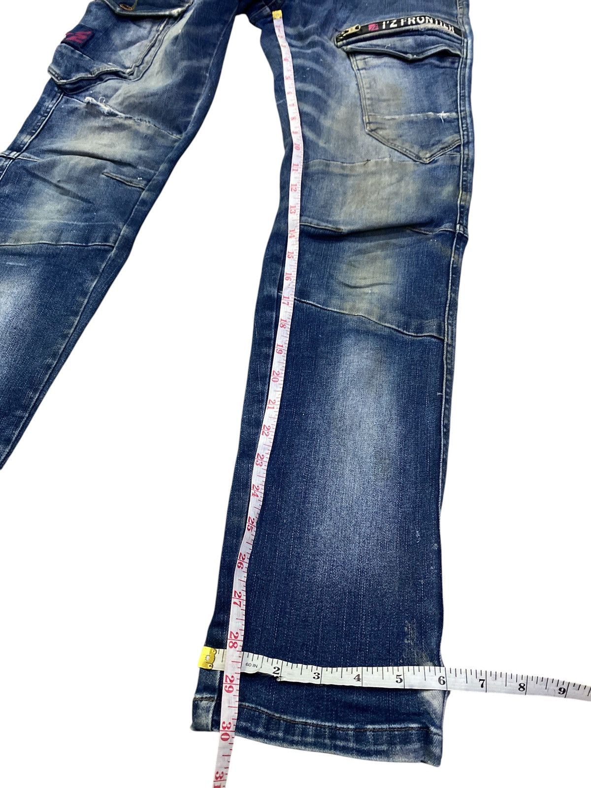 FRONTEER × Japanese Brand I.Z Fronteer Workwear Heavy Cargo Denim Size US 31 - 11 Thumbnail