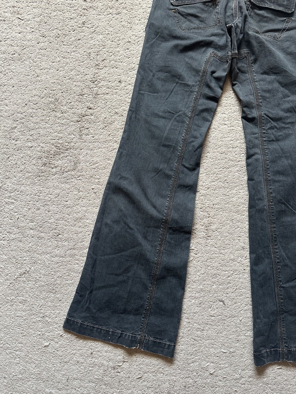 Japanese Brand 2000s Flamingofirm Faded black Flare Pant Size US 29 - 9 Thumbnail