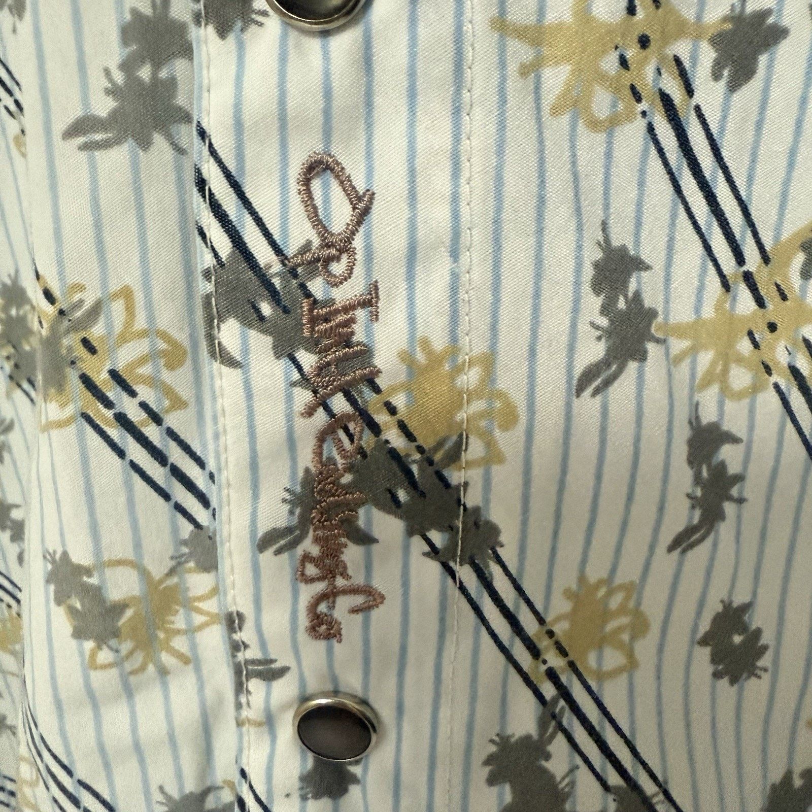 Ocean Pacific Vintage Pearl Snap Shirt Western Floral Rodeo Urban Cowboy Size US M / EU 48-50 / 2 - 3 Thumbnail