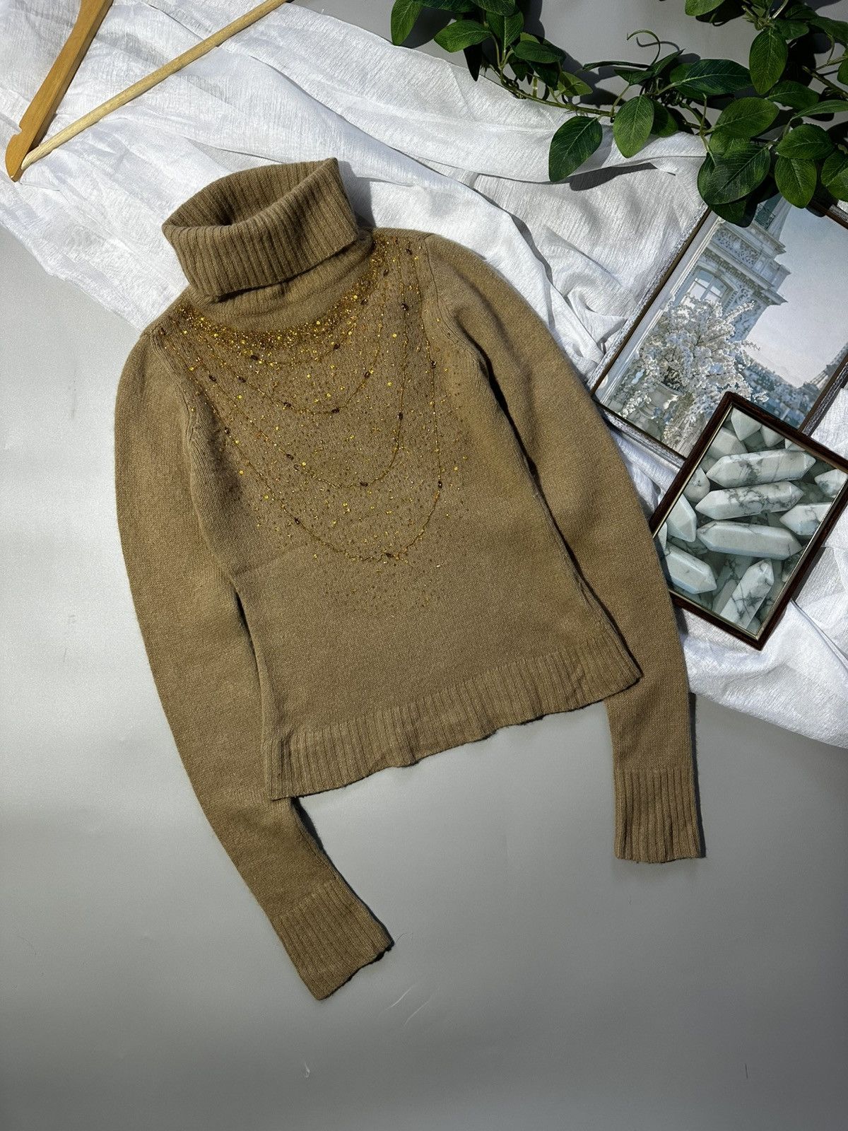 Dolce & Gabbana D&G Dolce & Gabbana Archive Embellished Turtleneck Sweater Size XS / US 0-2 / IT 36-38 - 1 Thumbnail
