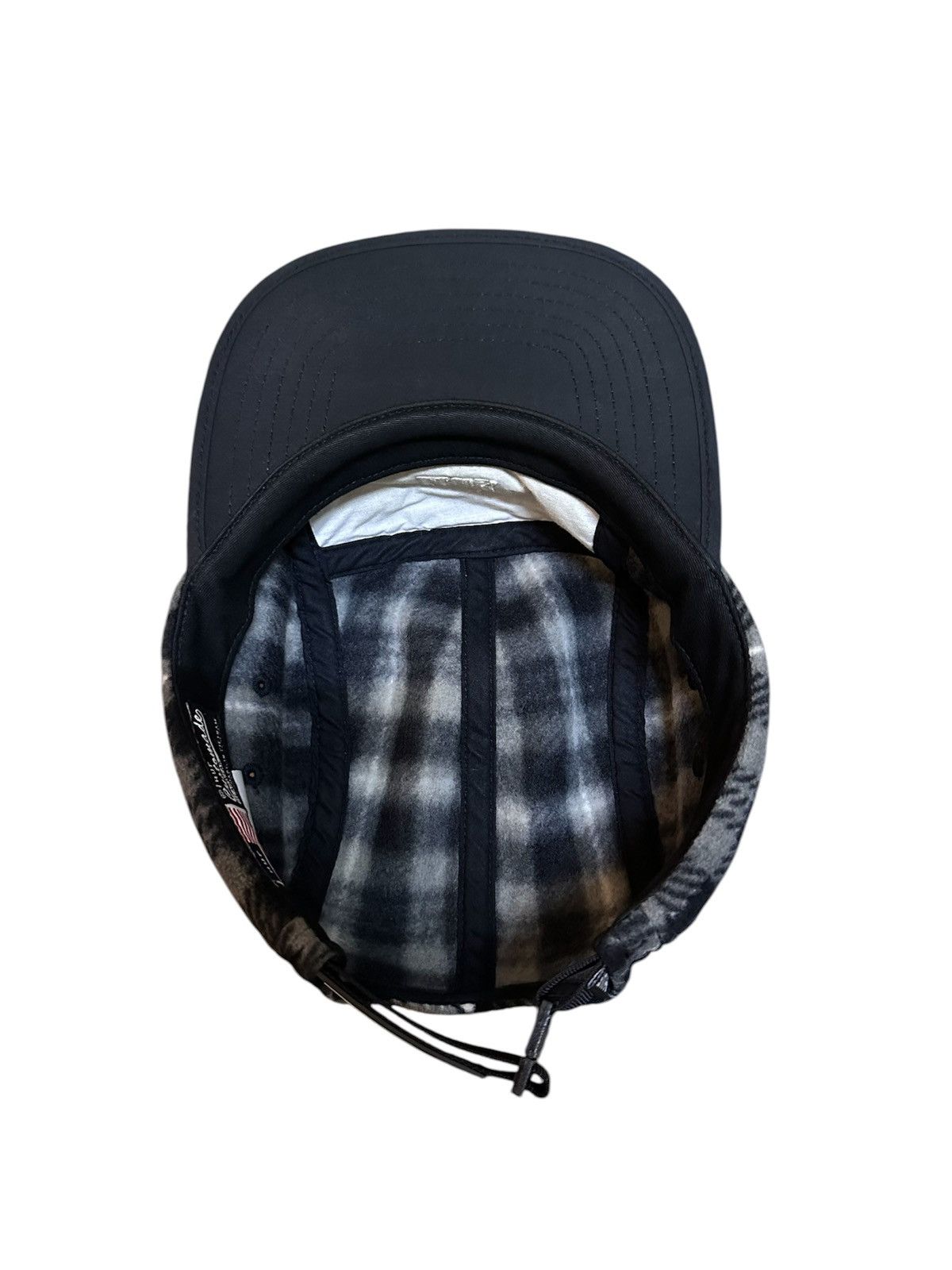 Huf × Stussy Huf Worldwide 5 Panel Checkered Wool Cap Dime Stussy Skate Size ONE SIZE - 5 Thumbnail