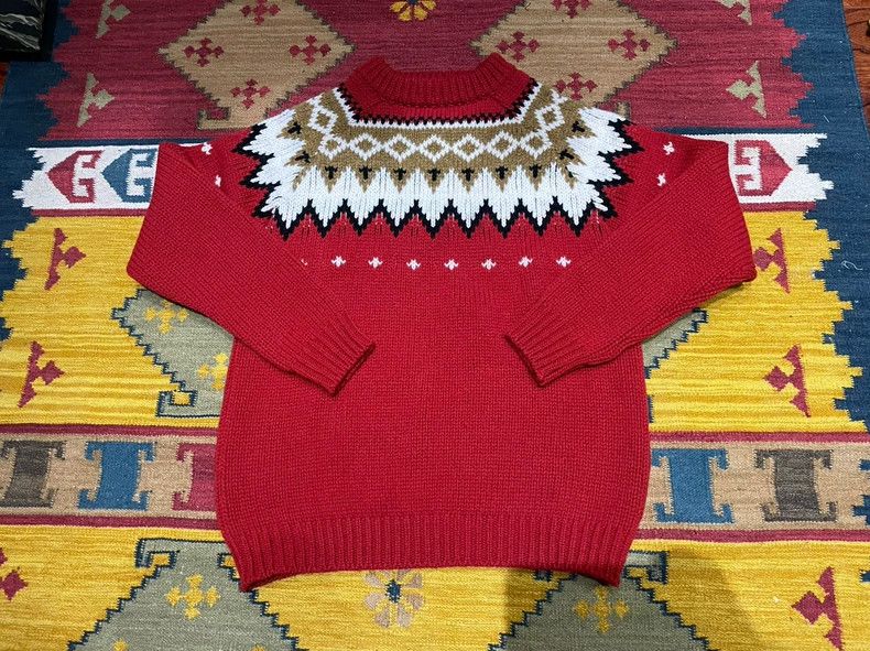 The Real McCoy's The Real McCoys Fair Isle Patterned Sweater with Snowflake Size US M / EU 48-50 / 2 - 2 Thumbnail