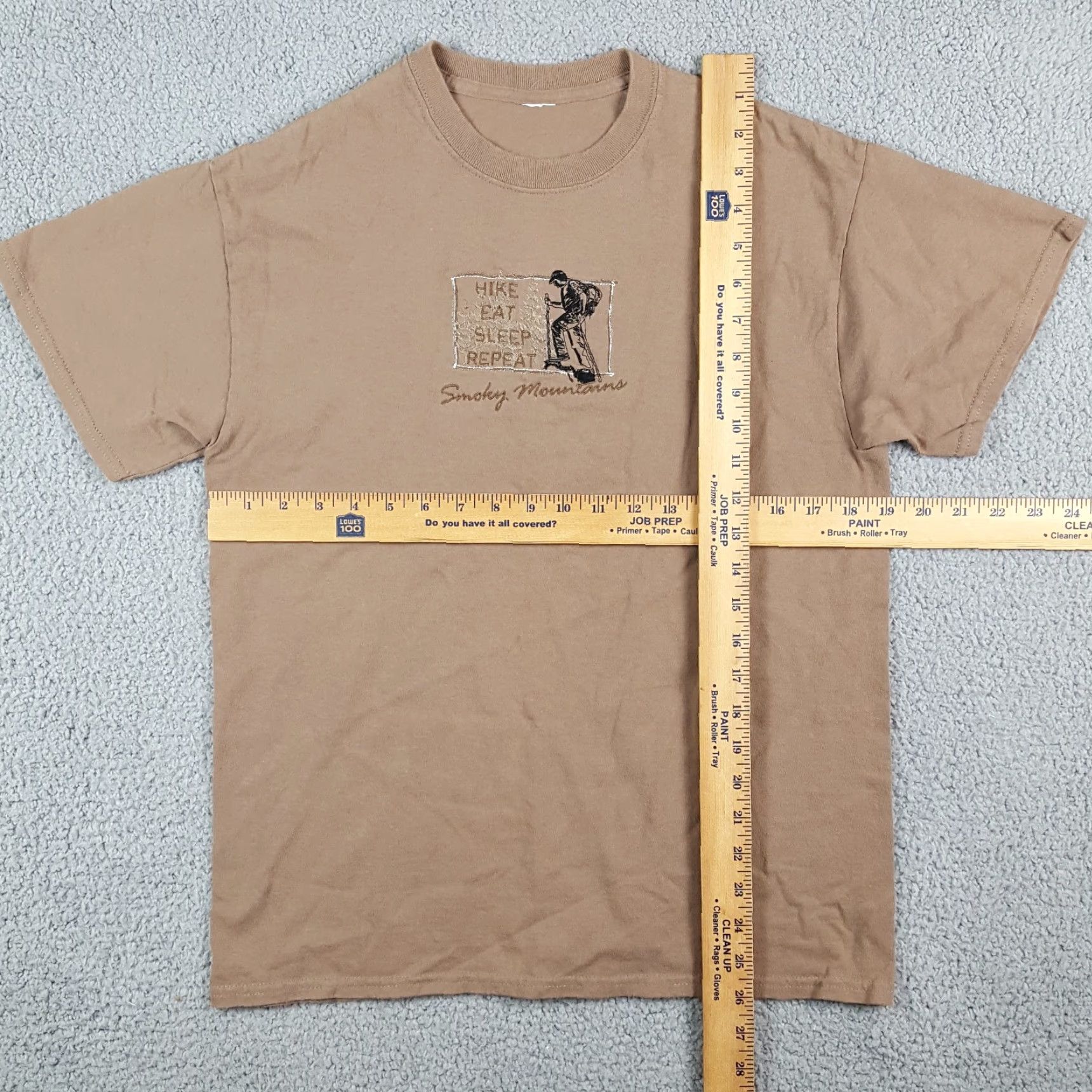 Fruit Of The Loom Vintage Smoking Mountains Hiking Outdoor Men's XL Backpacking Camping T Shirt Size US XL / EU 56 / 4 - 6 Thumbnail