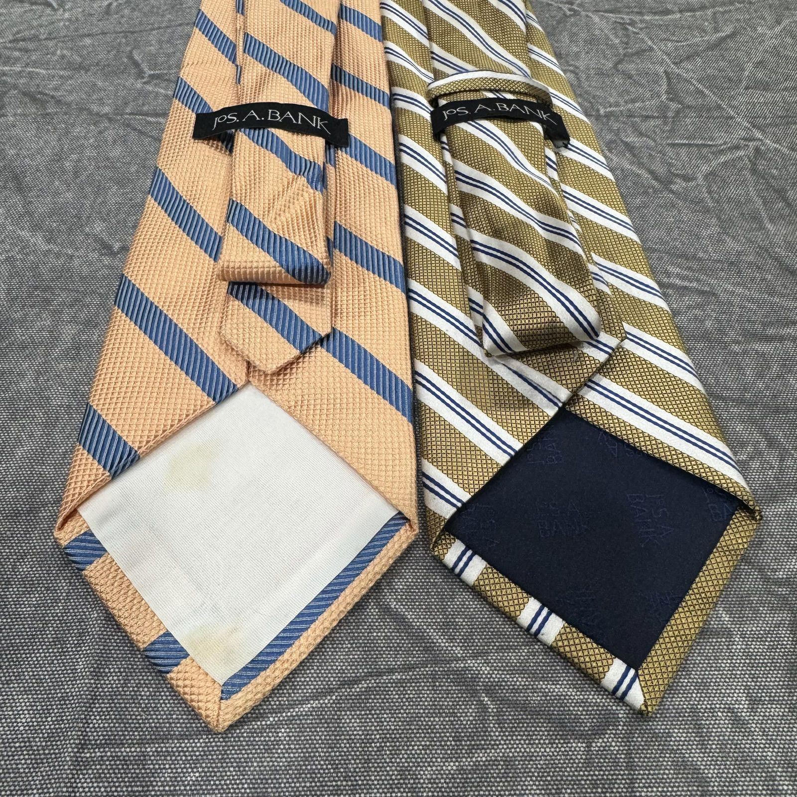 Jos. A. Bank Jos. A. Bank Tie Men's Gold Peach Lot 2 Bundle Size ONE SIZE - 3 Thumbnail