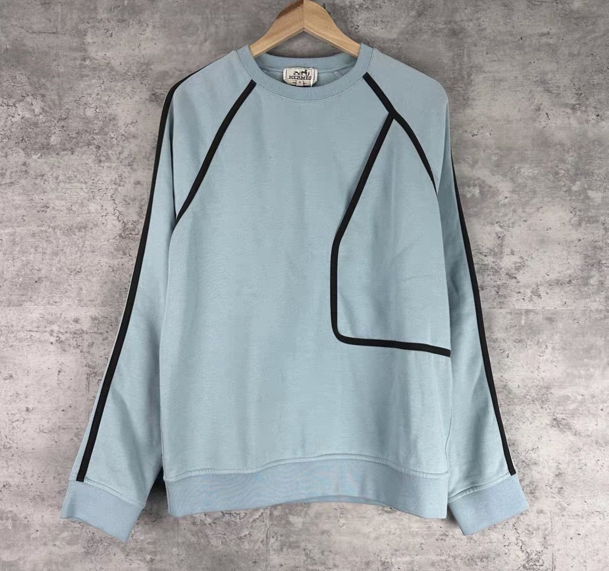 Hermes Hermès Rubber Patch Crew Neck Sweatshirt J42 Size US M / EU 48-50 / 2 - 1 Thumbnail