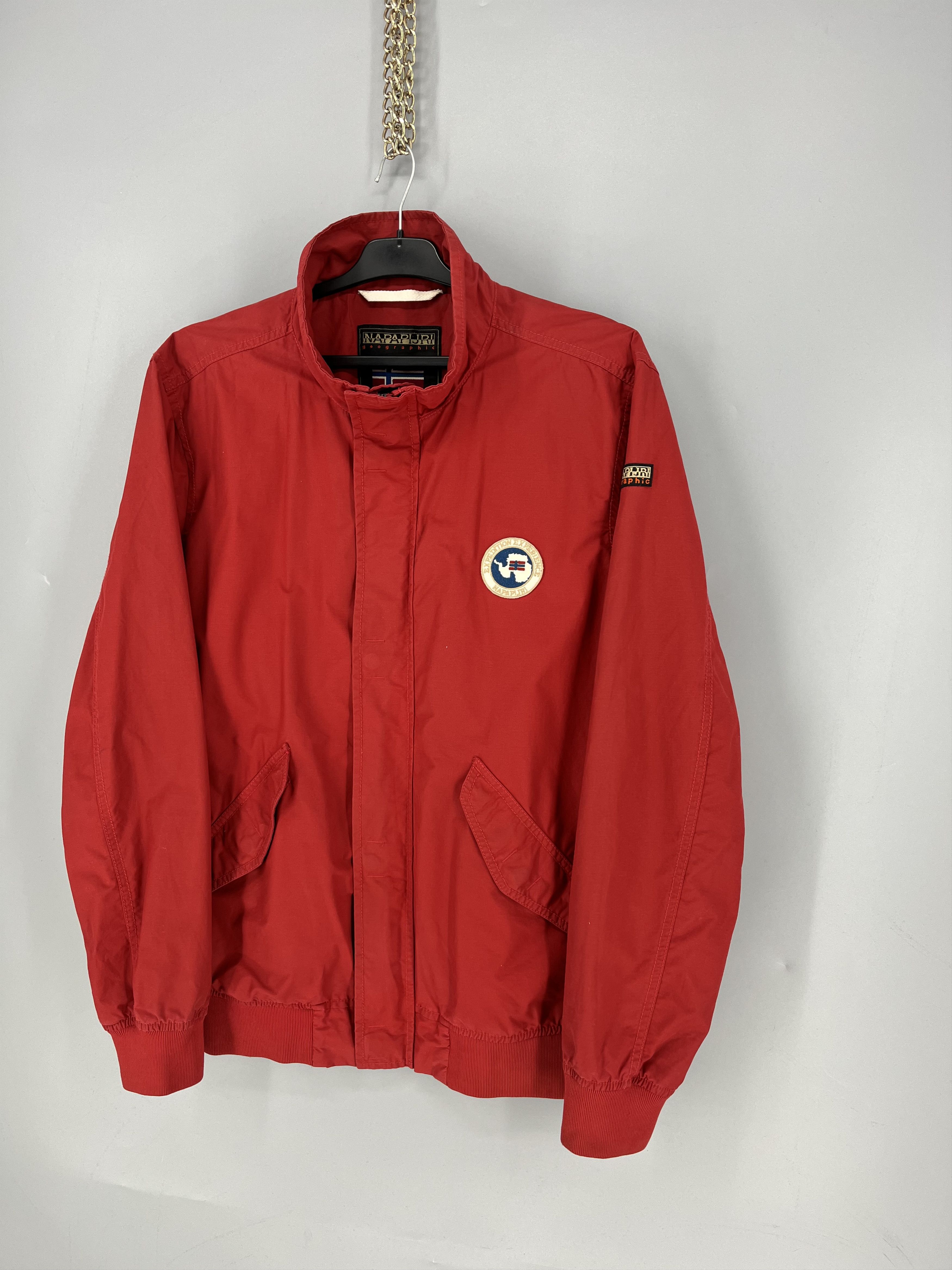 Napapijri Vintage y2k Napapijri Zip Jacket Red size XL Size US XL / EU 56 / 4 - 3 Thumbnail