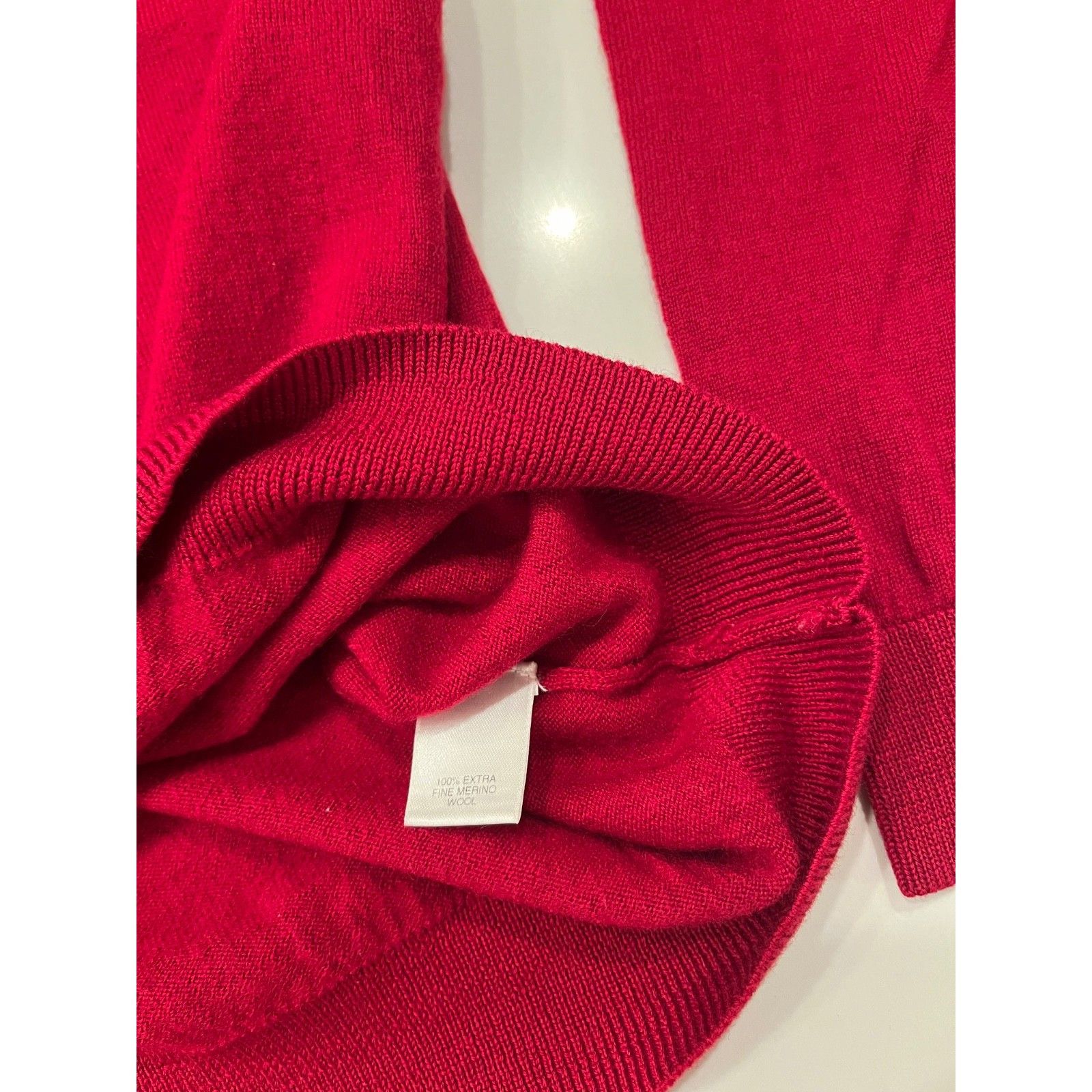 Turnbury Turnbury Extra Fine Merino Wool Mockneck Sweater Red LT Size US L / EU 52-54 / 3 - 4 Thumbnail