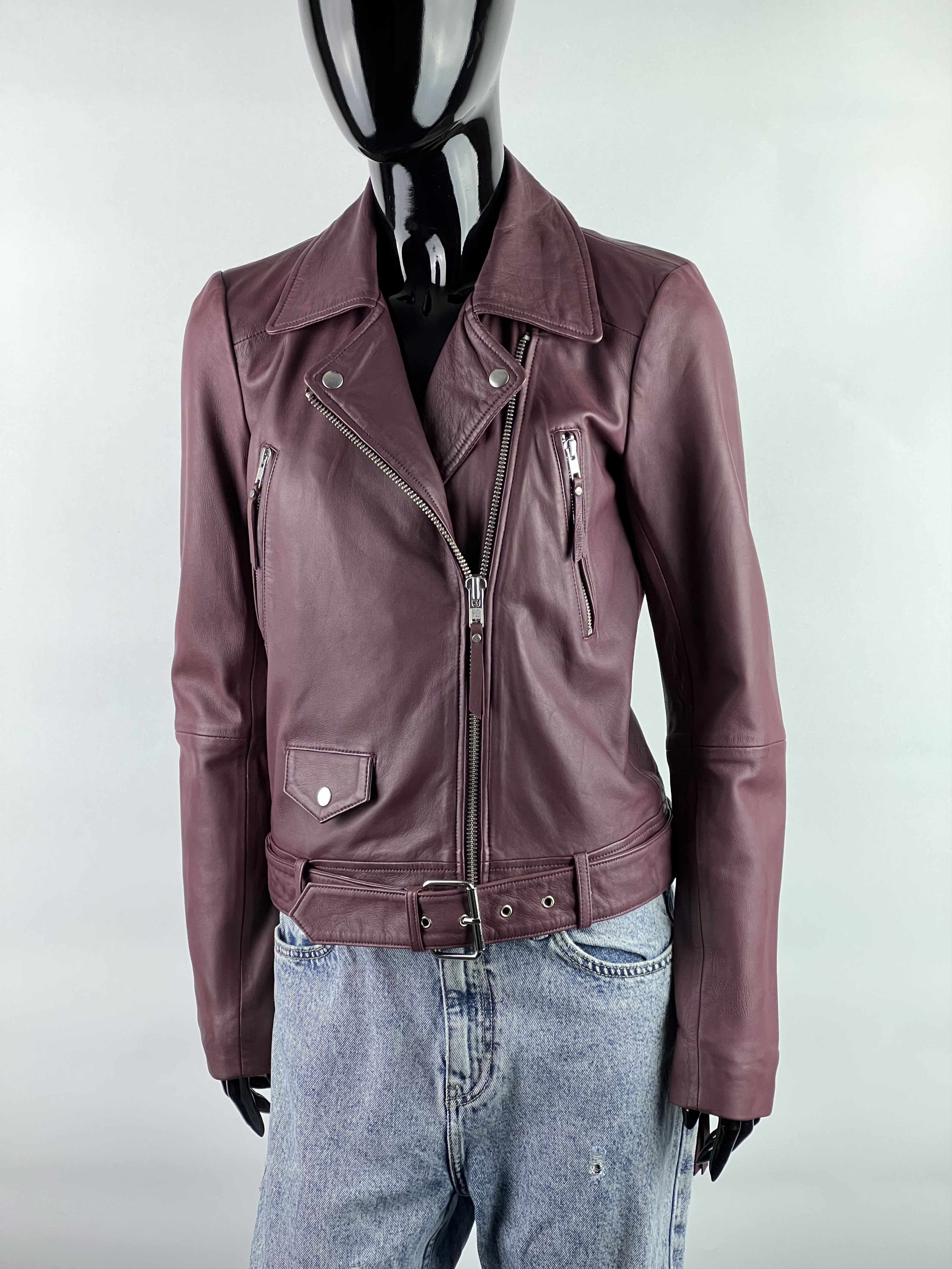 Designers Remix Collection Charlotte Eskildsen Leather Biker Jacket Size XS Size XS / US 0-2 / IT 36-38 - 1 Thumbnail