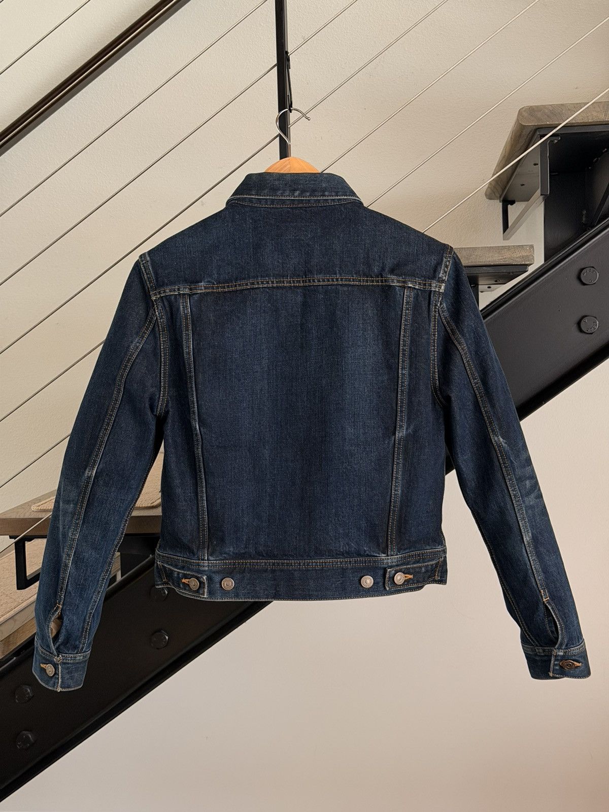 Celine Celine Trucker Jacket in Dark Indigo Size US S / EU 44-46 / 1 - 2 Thumbnail