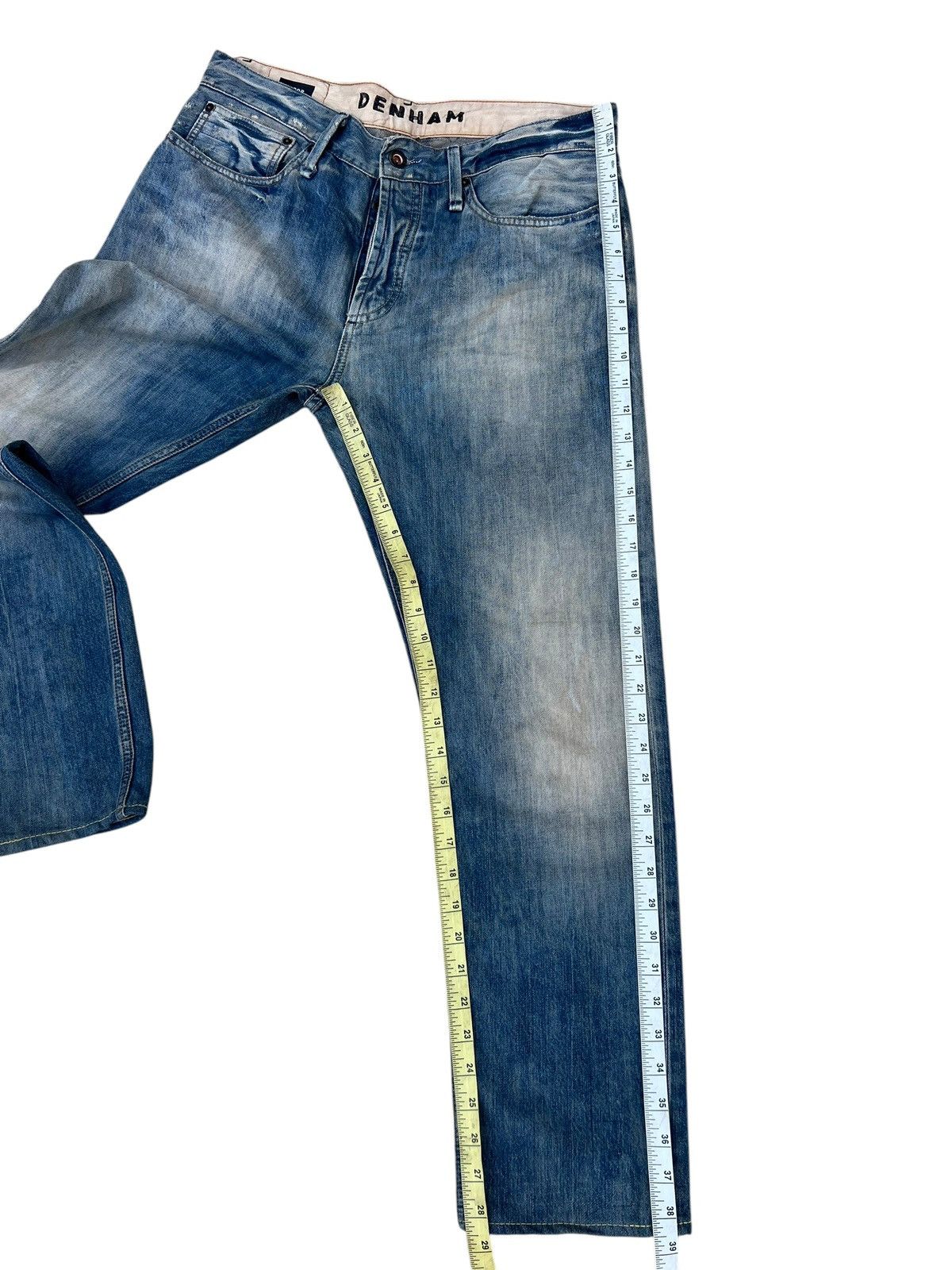 DENHAM Mud Wash Denim DENHAM Razor Slim Fit Jeans Size US 32 / EU 48 - 6 Thumbnail
