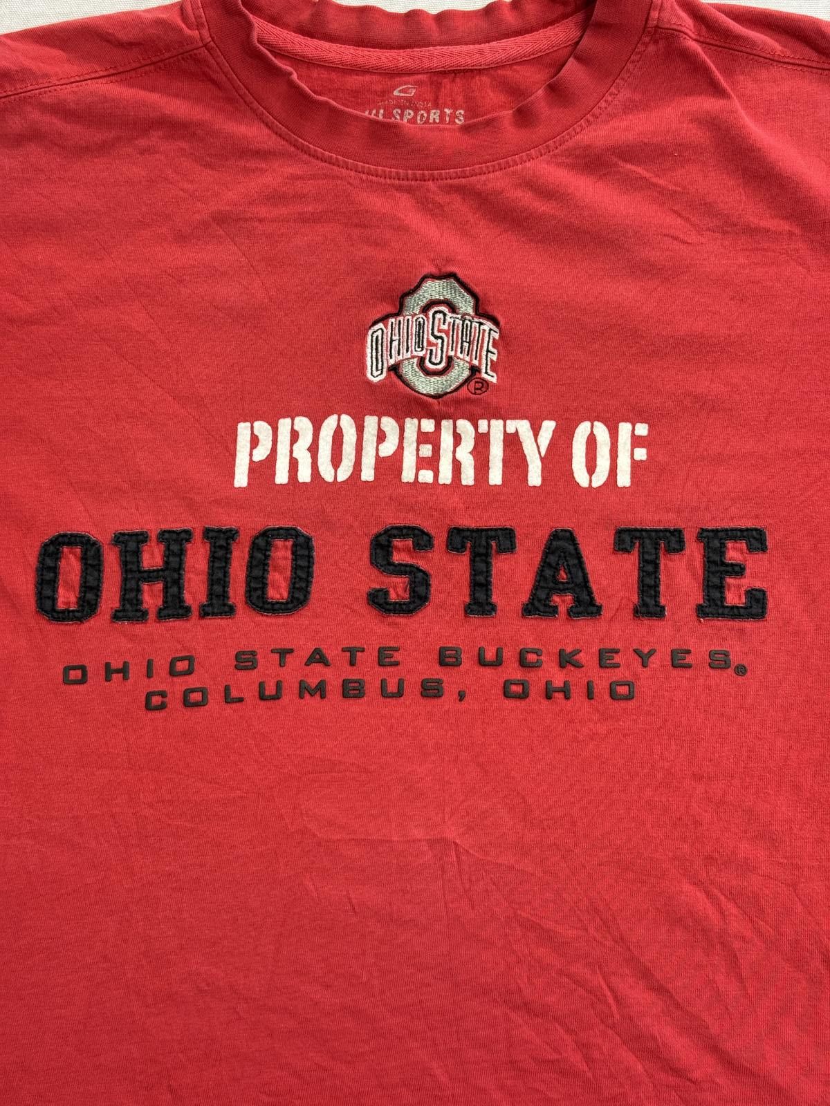 Designer Y2K T-shirt Ohio State Property of Buckeyes Tee - M Size US M / EU 48-50 / 2 - 3 Thumbnail