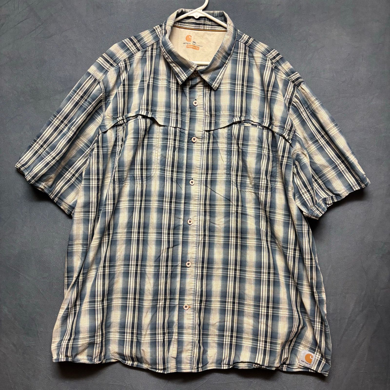 Carhartt Carhart Force Relaxed Fit Shirt Plaid Fisherman Ventilated Size US XXL / EU 58 / 5 - 1 Thumbnail