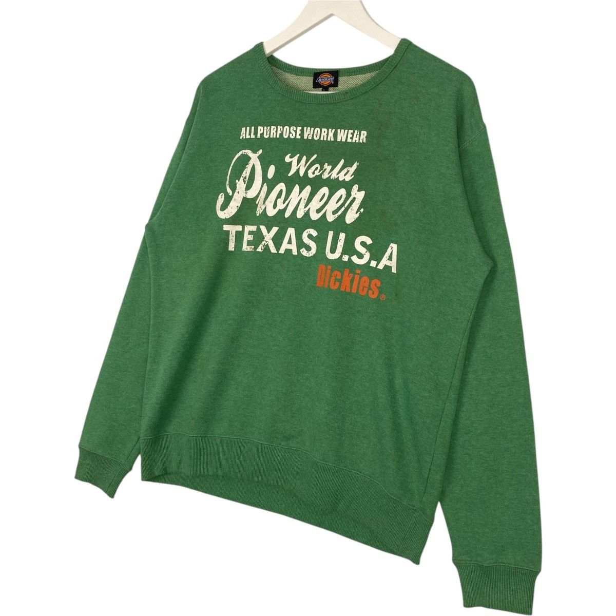 Dickies × Vintage Vintage Dickies Crewneck Sweatshirt Green Pullover Jumper L Size US L / EU 52-54 / 3 - 2 Thumbnail
