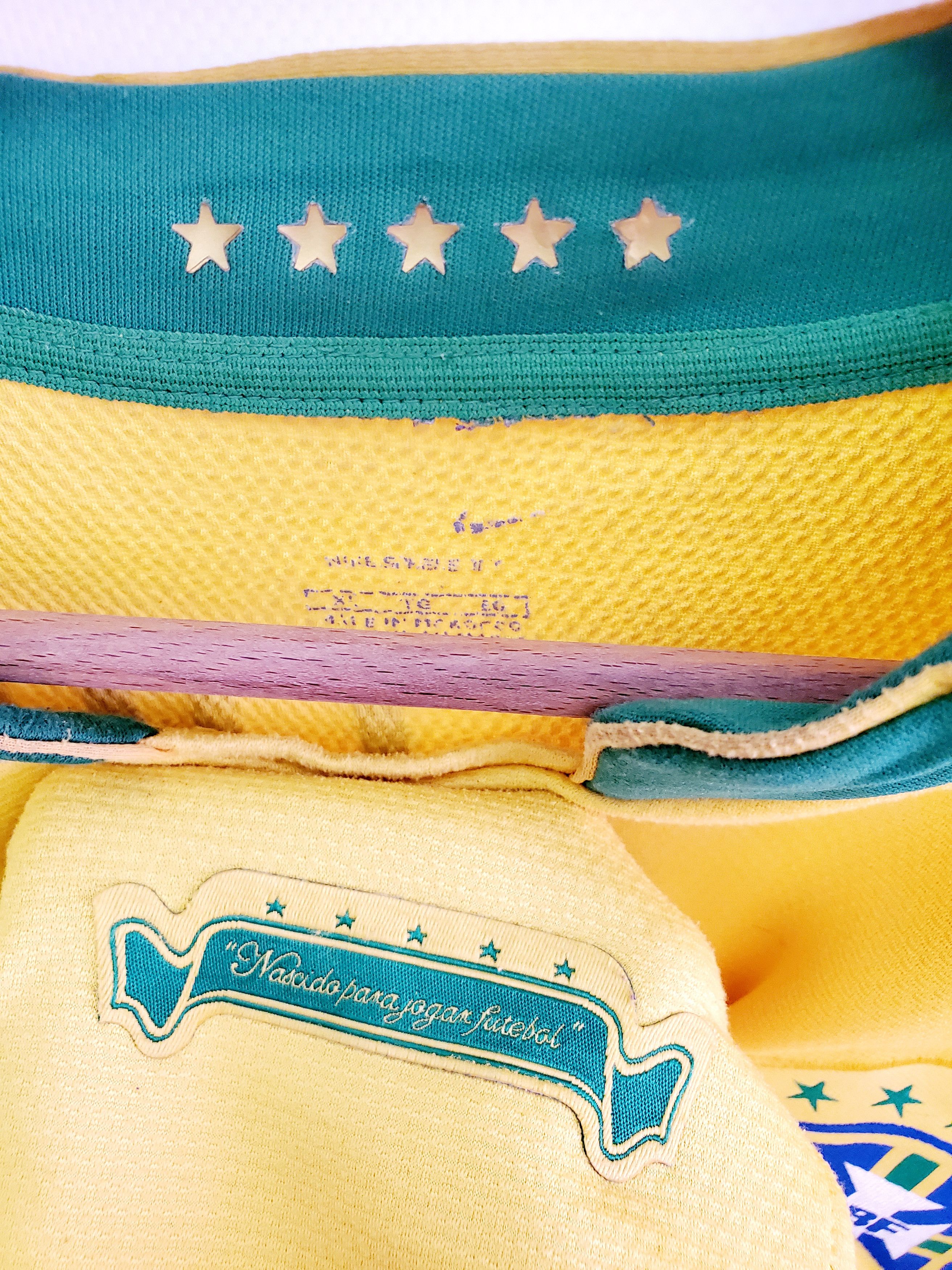 Nike × Vintage Vintage Brazil 2006 home nike soccer jersey size Xl Size US XL / EU 56 / 4 - 4 Thumbnail