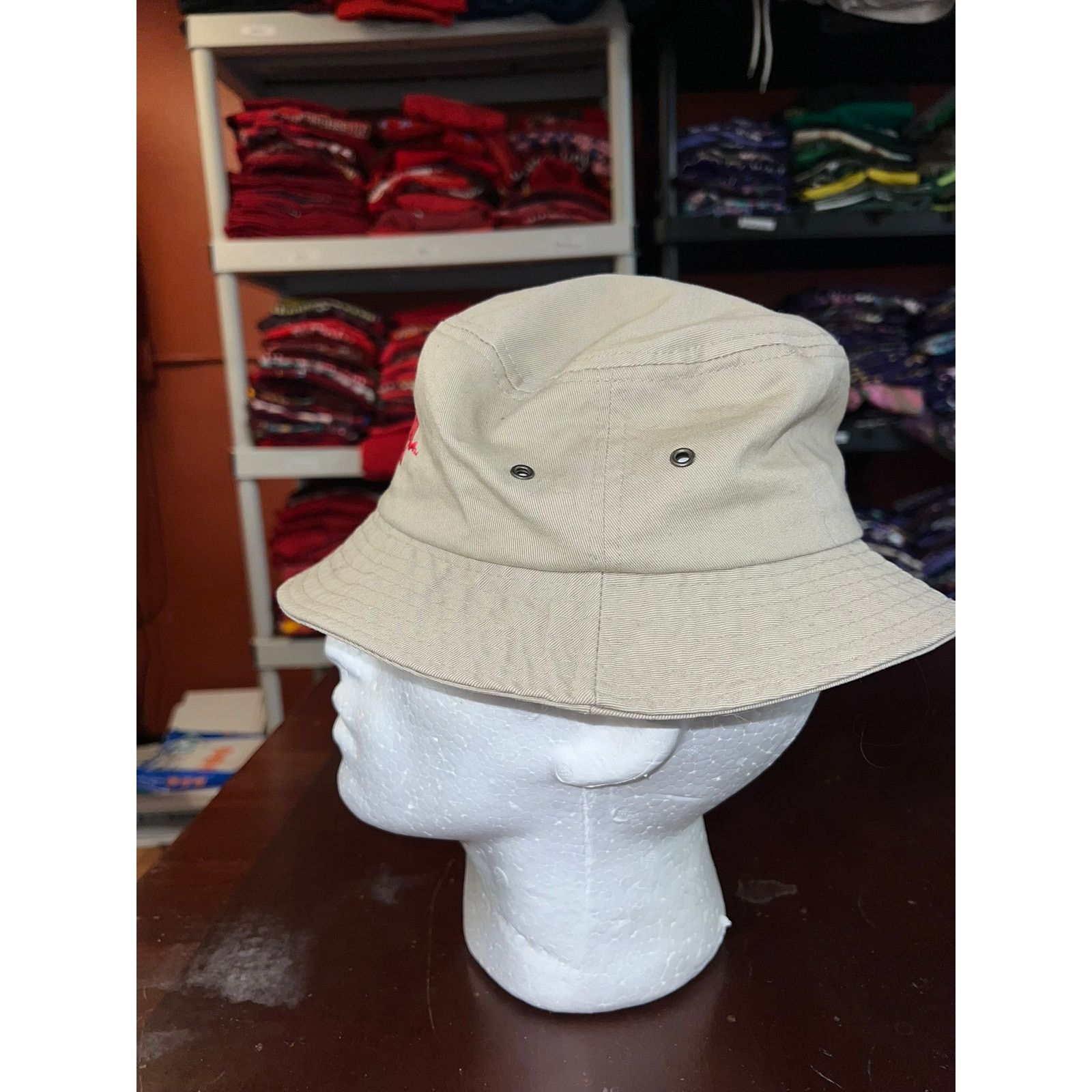 Vintage Nebraska Cornhuskers Bucket Hat Brown Red College Sun OS Size ONE SIZE - 3 Thumbnail