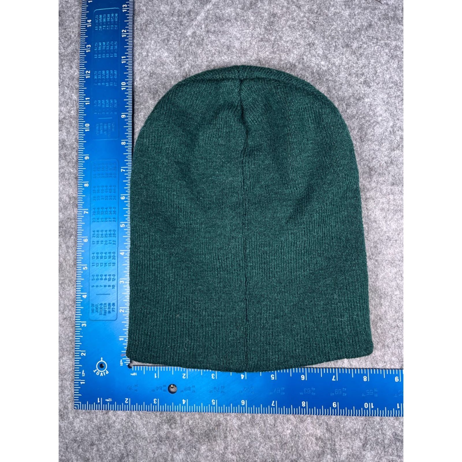 Vintage Polylana Beanie Toque Adult One Size Dark Teal Knit Polyester Acrylic Blend Hat/Cap Unisex Adults Beanie Seasonal Outdoor Ski 90s Mens Women s Size ONE SIZE - 3 Thumbnail