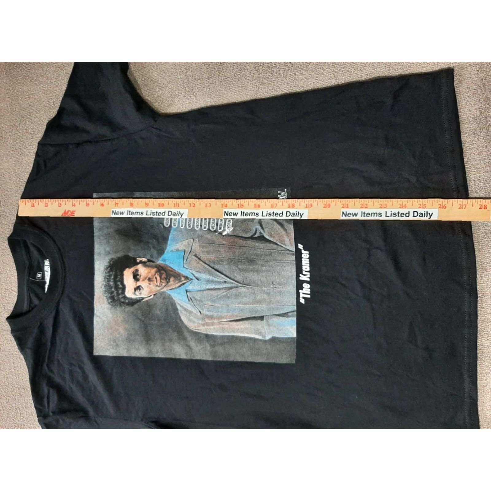 Vintage Seinfeld Mens "The Kramer" Black Graphic Print T-Shirt Medium User: Seinfeld Mens "The Kramer" Black Graphic Print Shirt Medium Size US M / EU 48-50 / 2 - 3 Thumbnail