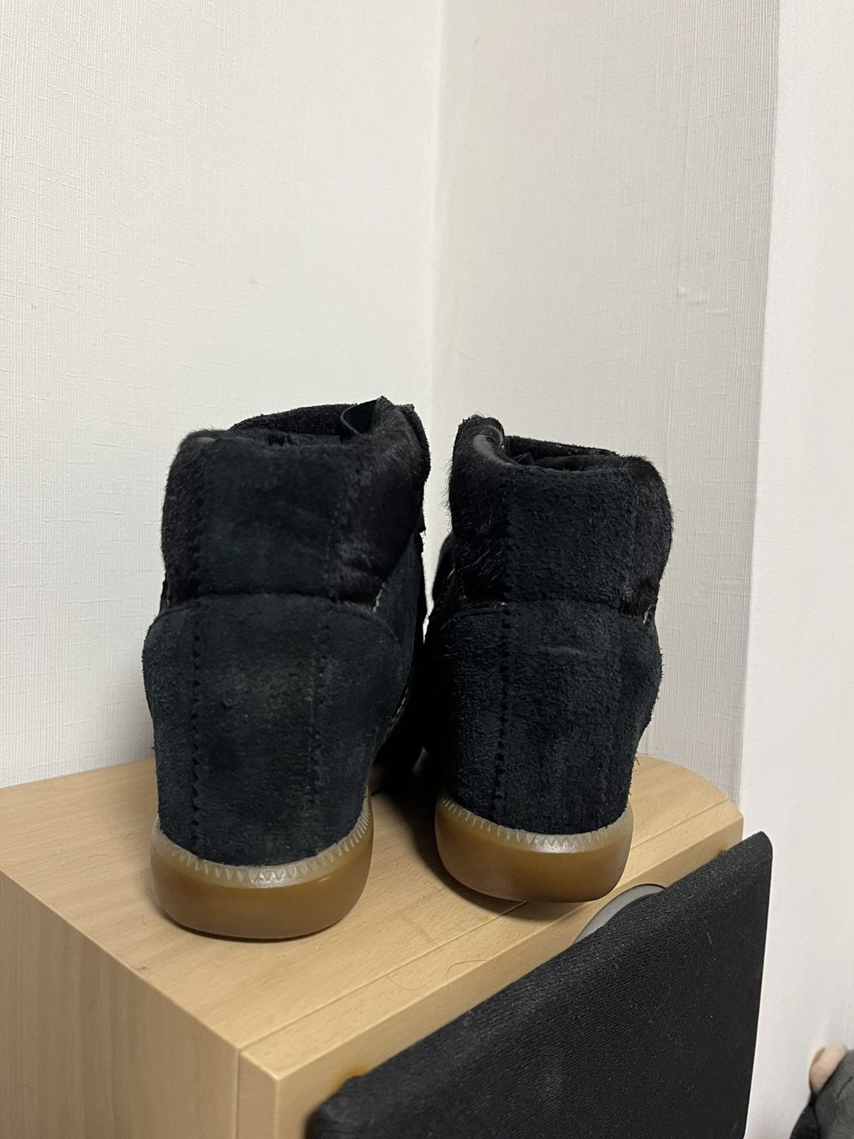 Isabel Marant × Vintage Isabel Marant Pony Hair High Top Sneakers Size US 7 / IT 37 - 8 Thumbnail