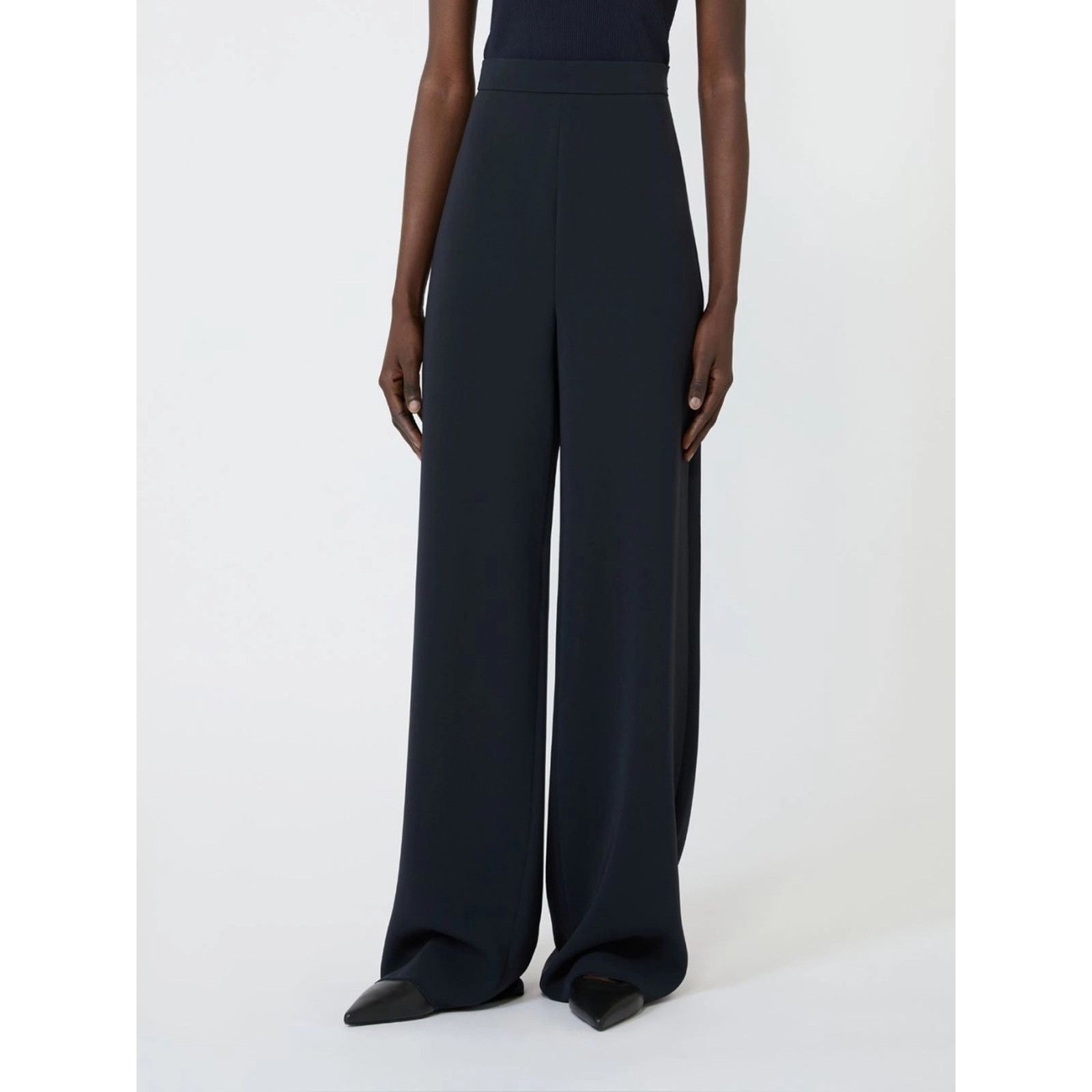 Max Mara MaxMara $650 Navy Blue Wool Blend Side Zip Pant Trouser 8 Size 30" / US 8 / IT 44 - 11 Thumbnail
