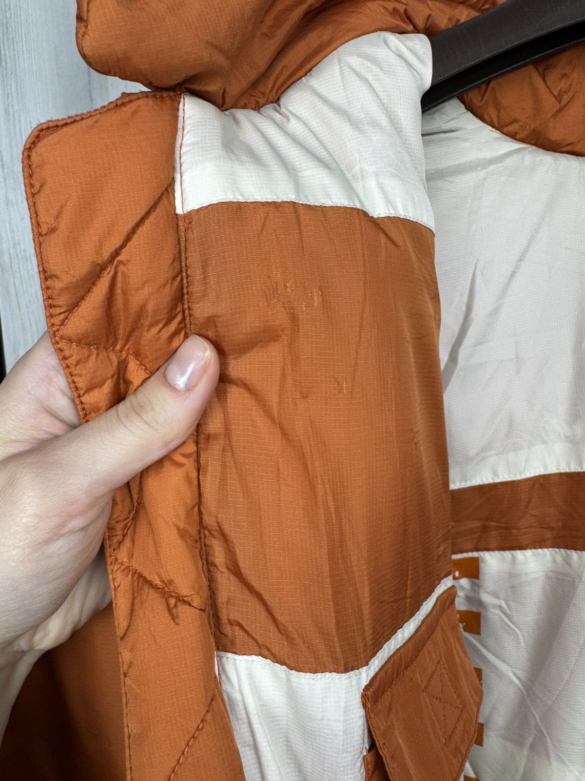 Japanese Brand Jet Set Orange quilted down puffer fur ski jacket Size US L / EU 52-54 / 3 - 16 Thumbnail