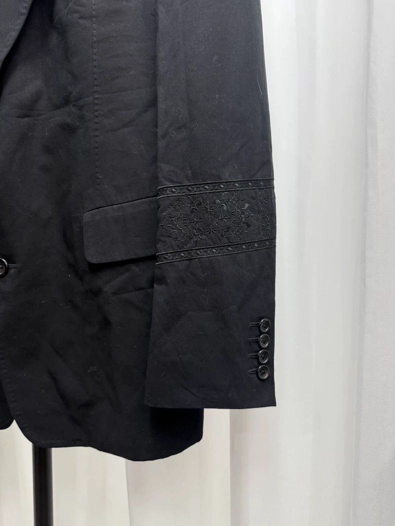 Yohji Yamamoto yohji yamamoto size 2 Embroidered Totem Patch blazer 2502- Size 36S - 2 Thumbnail