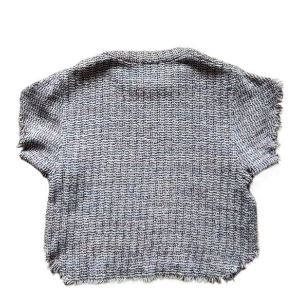 Iro IRO tweed fringe short-sleeved boxy top size 2 XS Size XS / US 0-2 / IT 36-38 - 4 Thumbnail