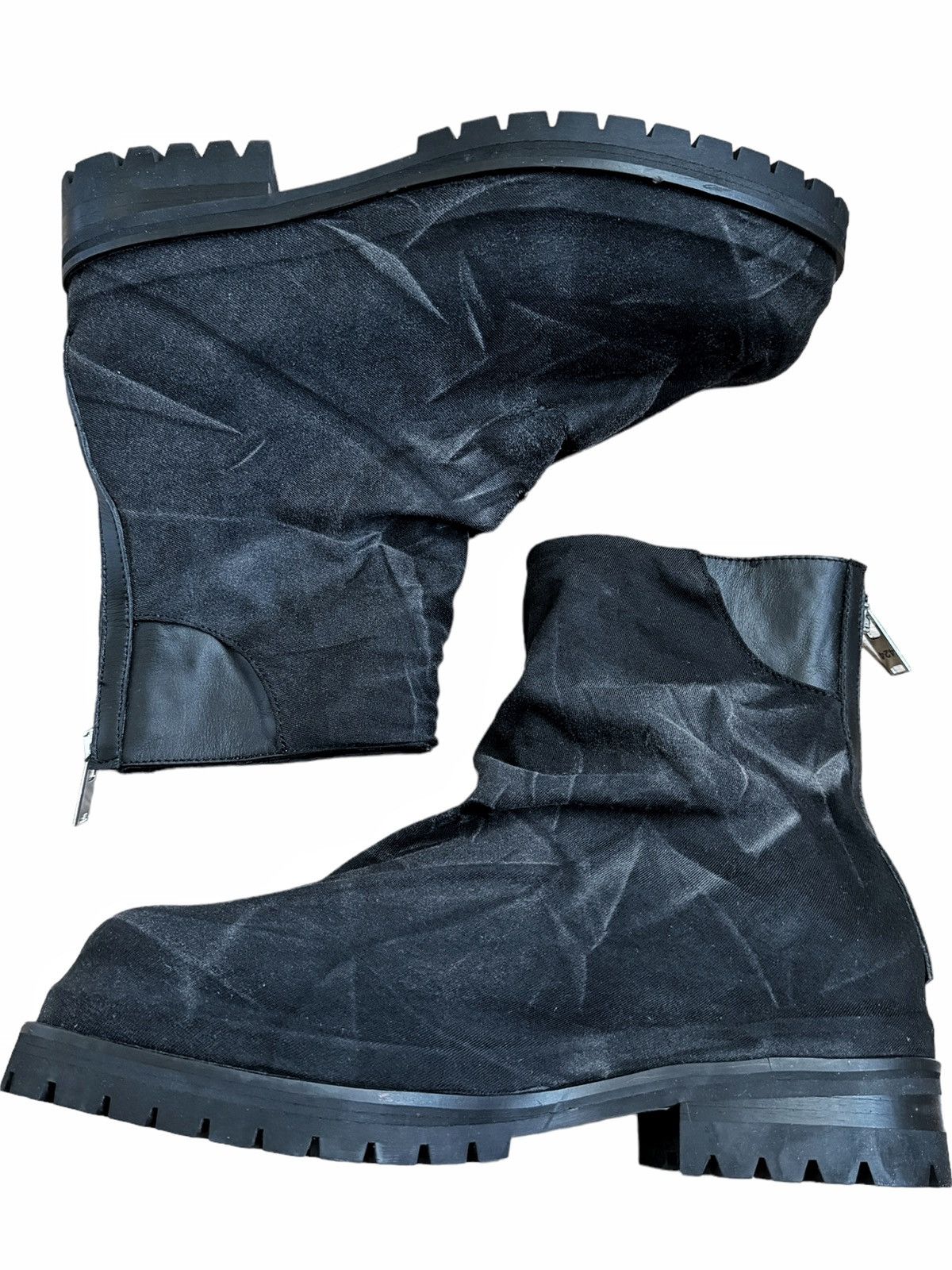 424 Sample 1/1 Distressed Marathon Overlay Boot Size US 10 / EU 43 - 8 Thumbnail