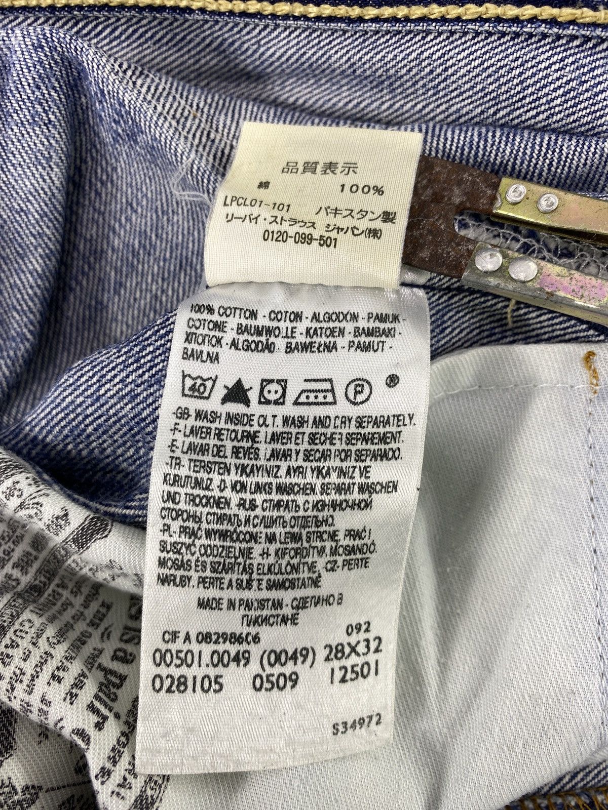Jean × Levi's × Vintage Vintage Levis 501 Blue Wash Jeans - J966 Size US 29 - 6 Thumbnail