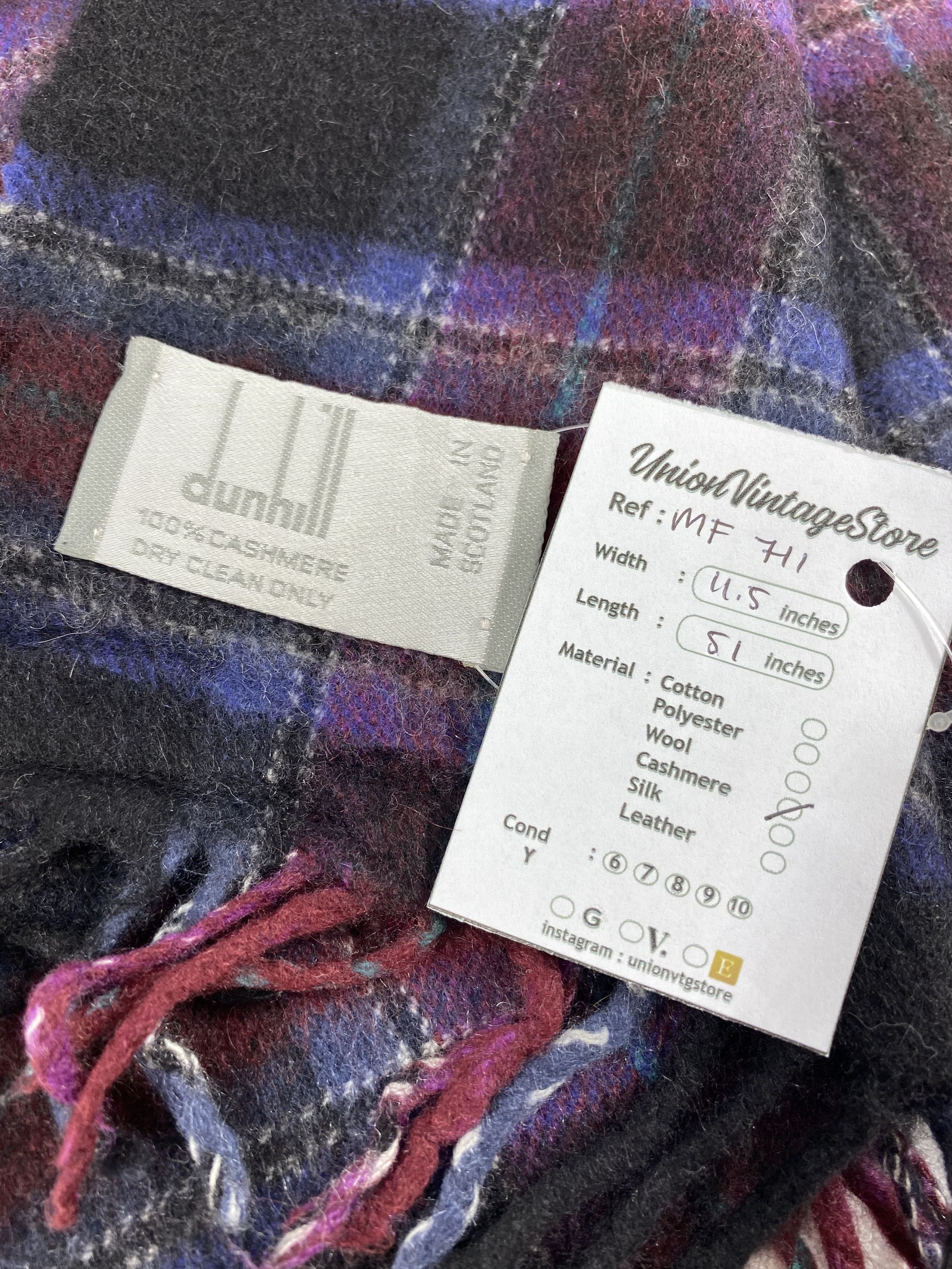 Alfred Dunhill Vintage Dunhill Scarf/Muffler/Neckwear MF711 Size ONE SIZE - 5 Thumbnail