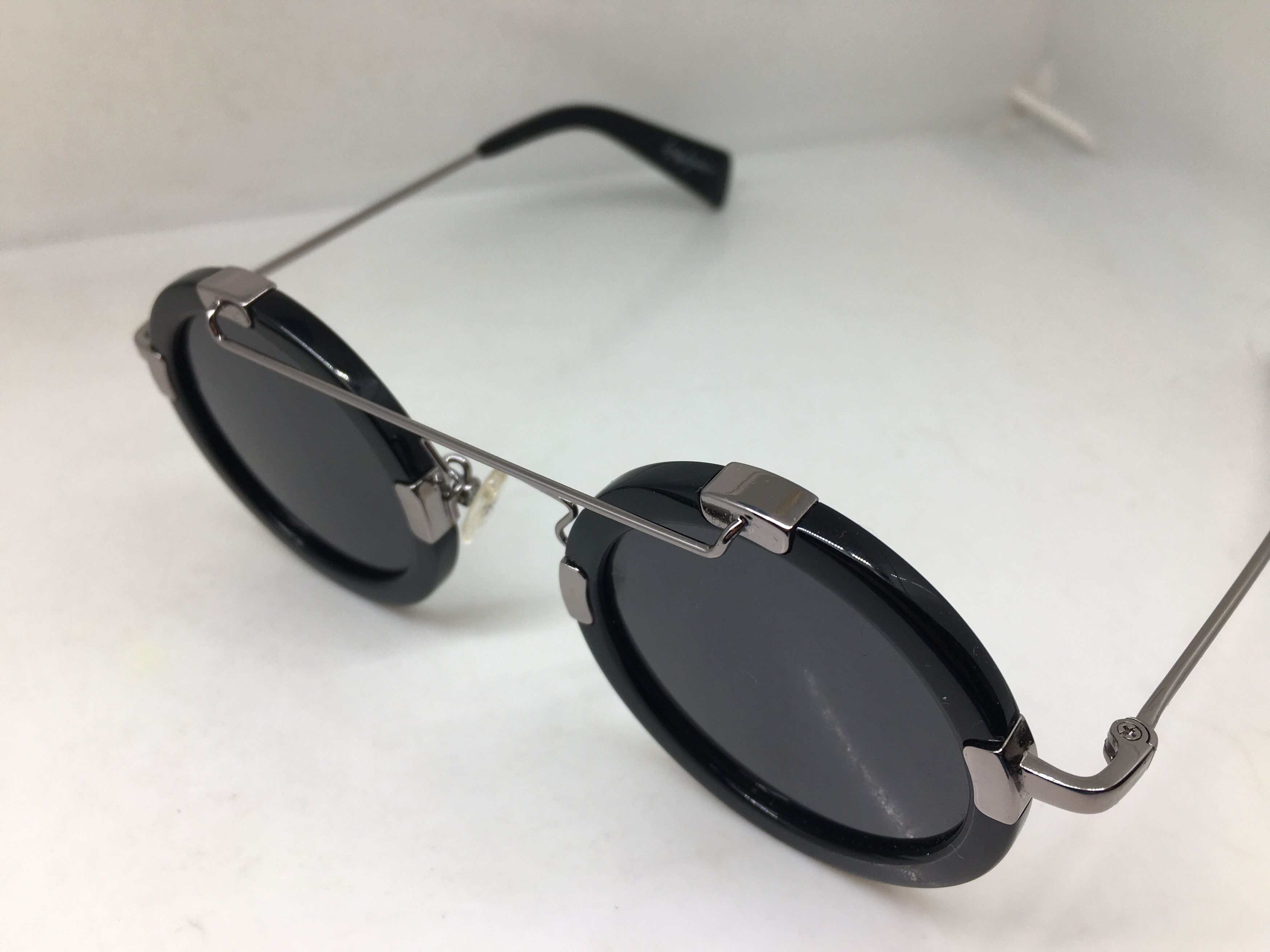 Yohji Yamamoto Yohji Yamamoto YY5006 Black Round Eyeglasses Sunglasses Size ONE SIZE - 4 Thumbnail