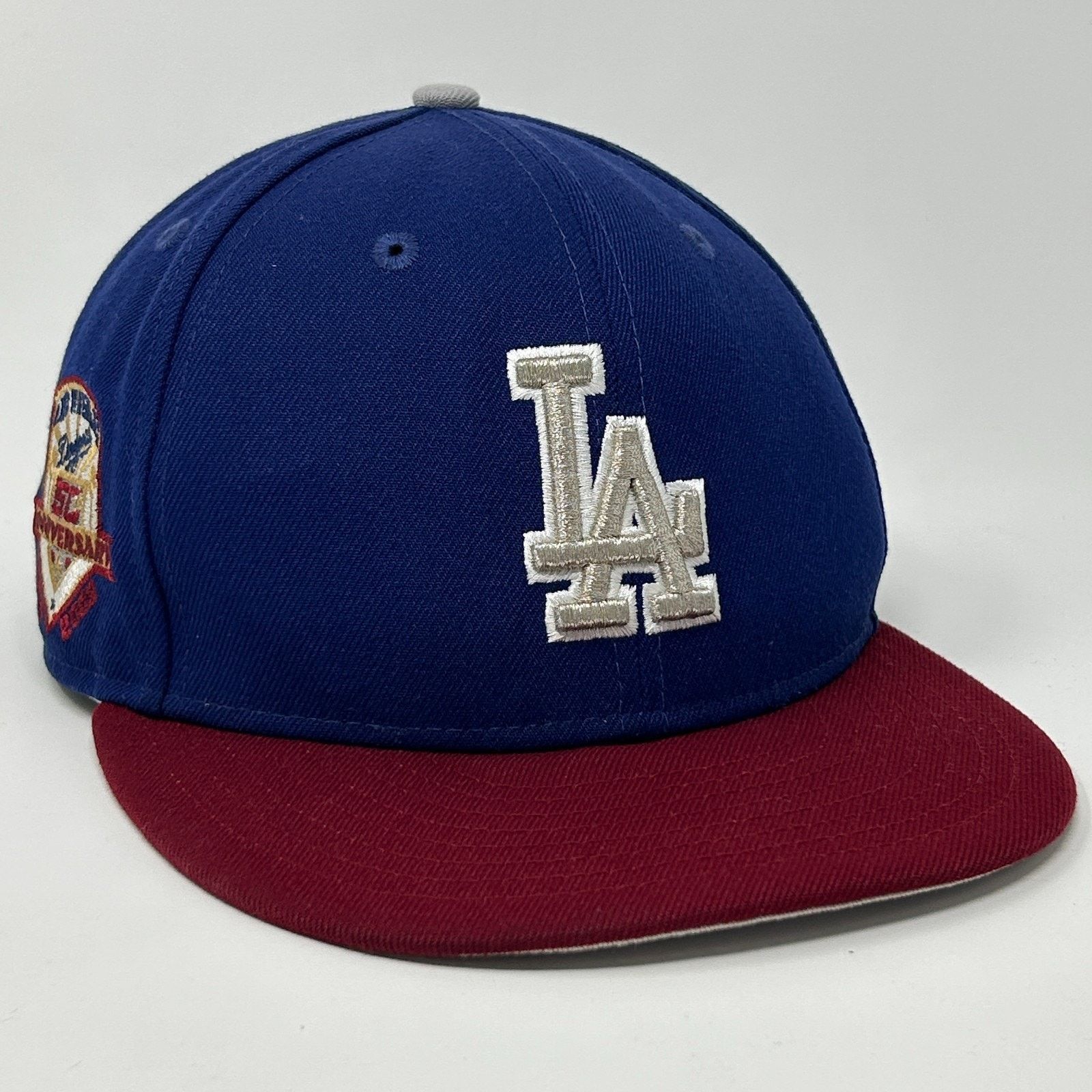 New Era Los Angeles Dodgers 50th Anniv Hat Baseball Cap Blue 7 1/8 Size ONE SIZE - 1 Thumbnail