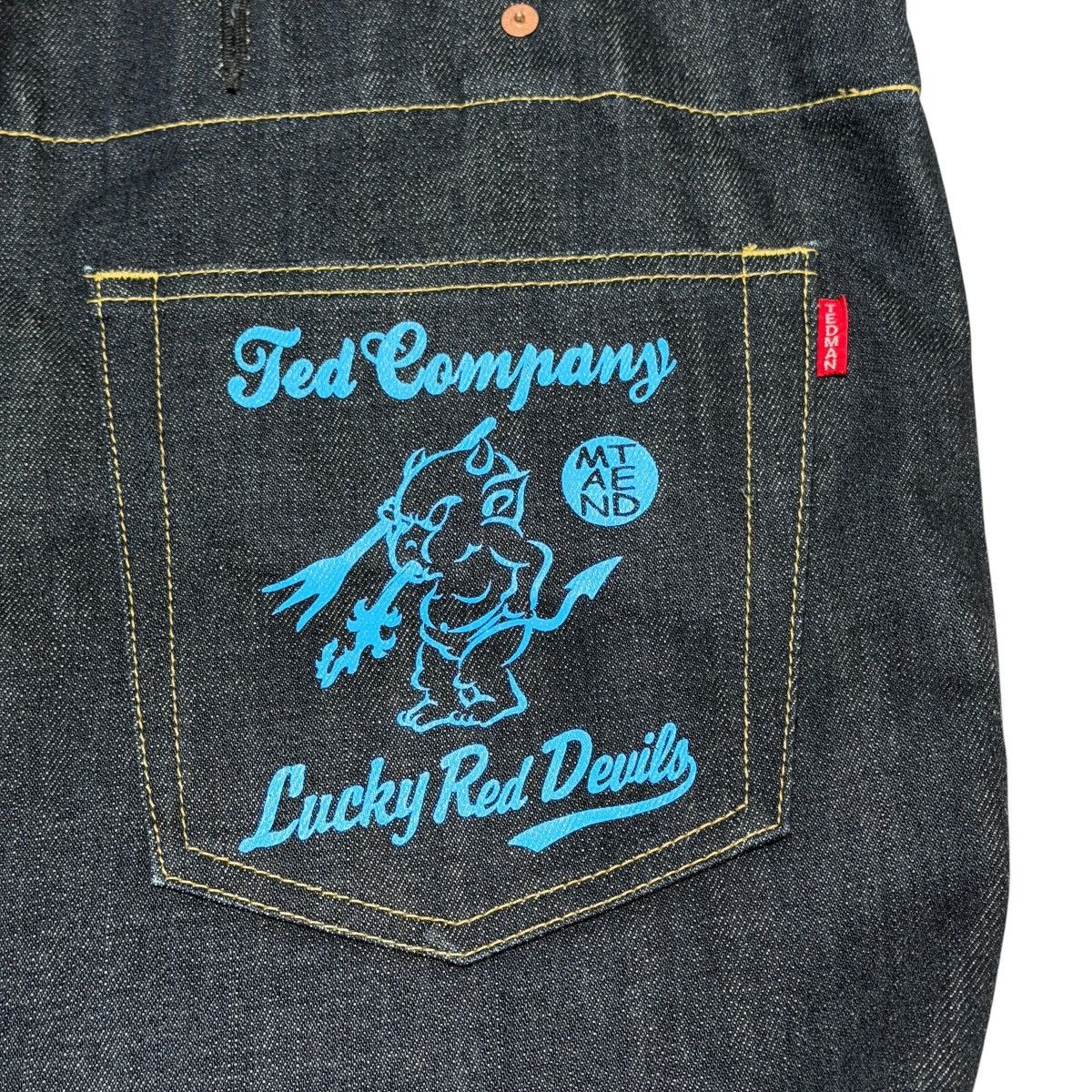 Tedman Tedman Devil Denim Tote Bag Ted Company Dark Wash Rare Grail Size ONE SIZE - 3 Thumbnail