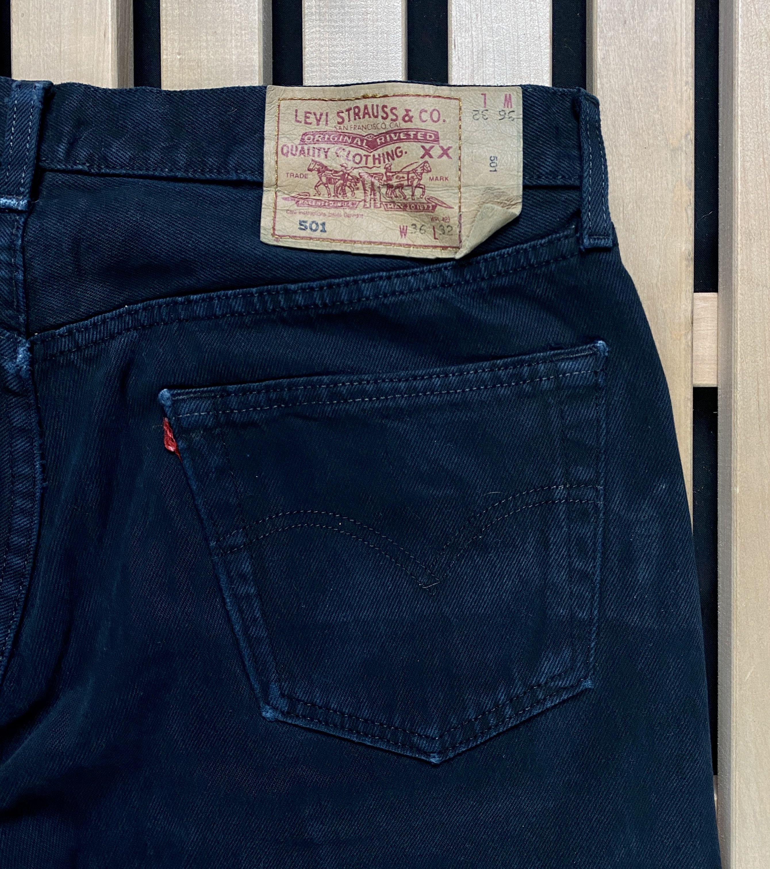 Levi's × Levi's Vintage Clothing × Vintage Mens Jeans Denim Levis 501 Vintage Size 36 Size US 35 - 5 Thumbnail