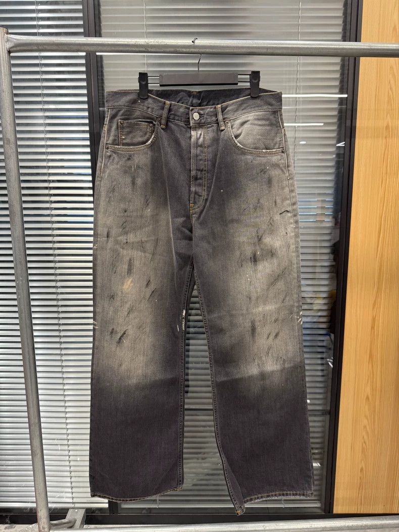 Acne Studios acne studios Painted wide-leg baggy jeans 2503-Nextarrow Size US 32 / EU 48 - 1 Thumbnail