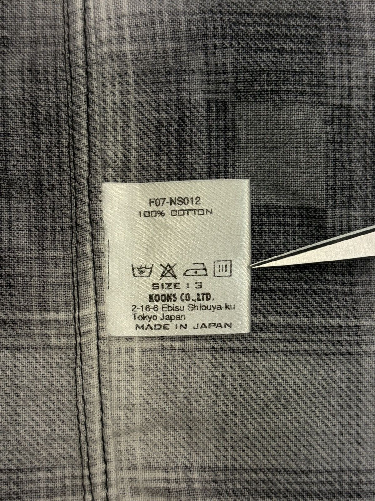 Number (N)ine Number (n)ine aw07 flannel Size US L / EU 52-54 / 3 - 5 Thumbnail