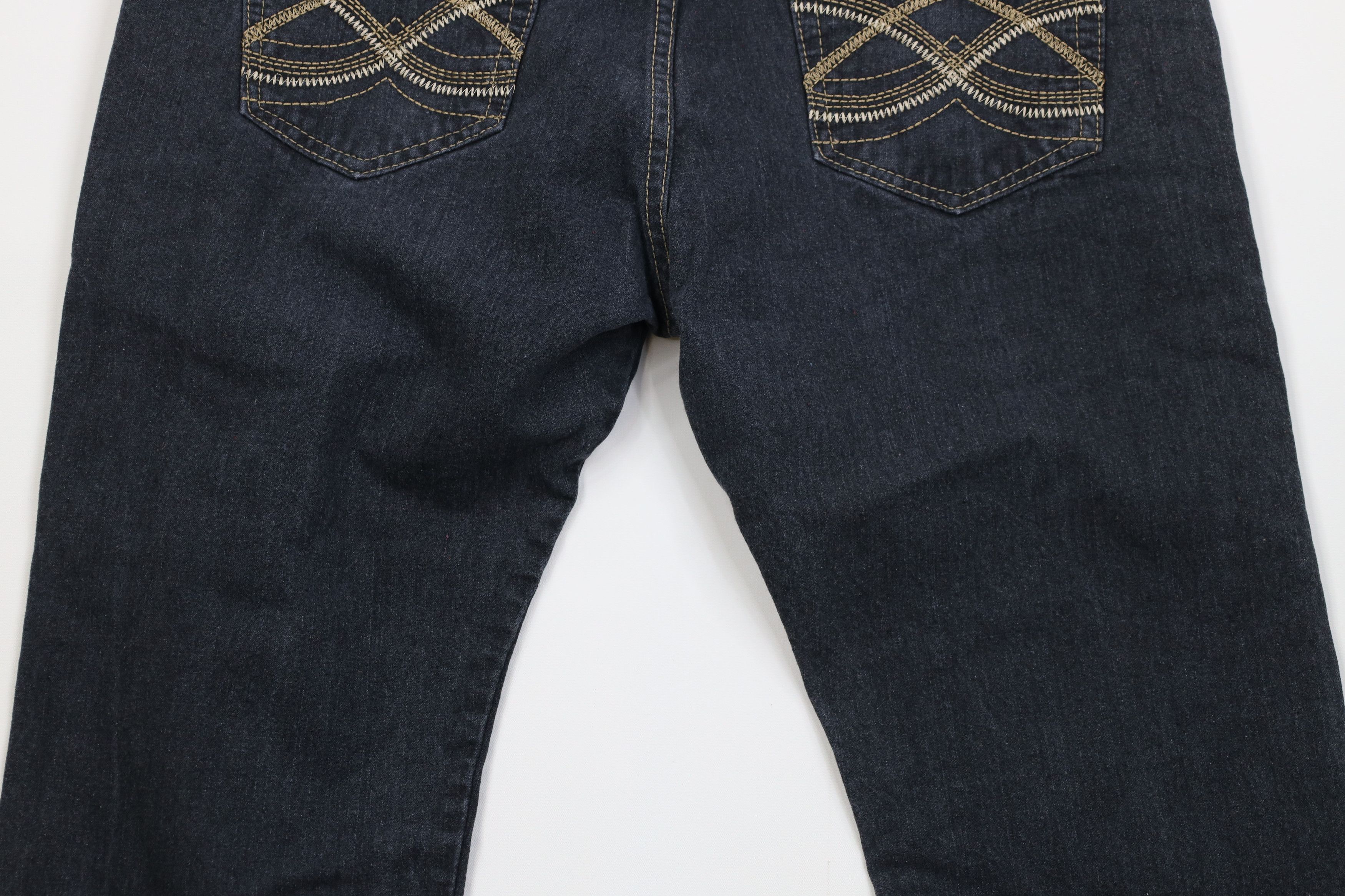 Vintage Vintage 90s Y2K Streetwear Straight Leg Denim Jeans Black Size US 38 / EU 54 - 12 Thumbnail