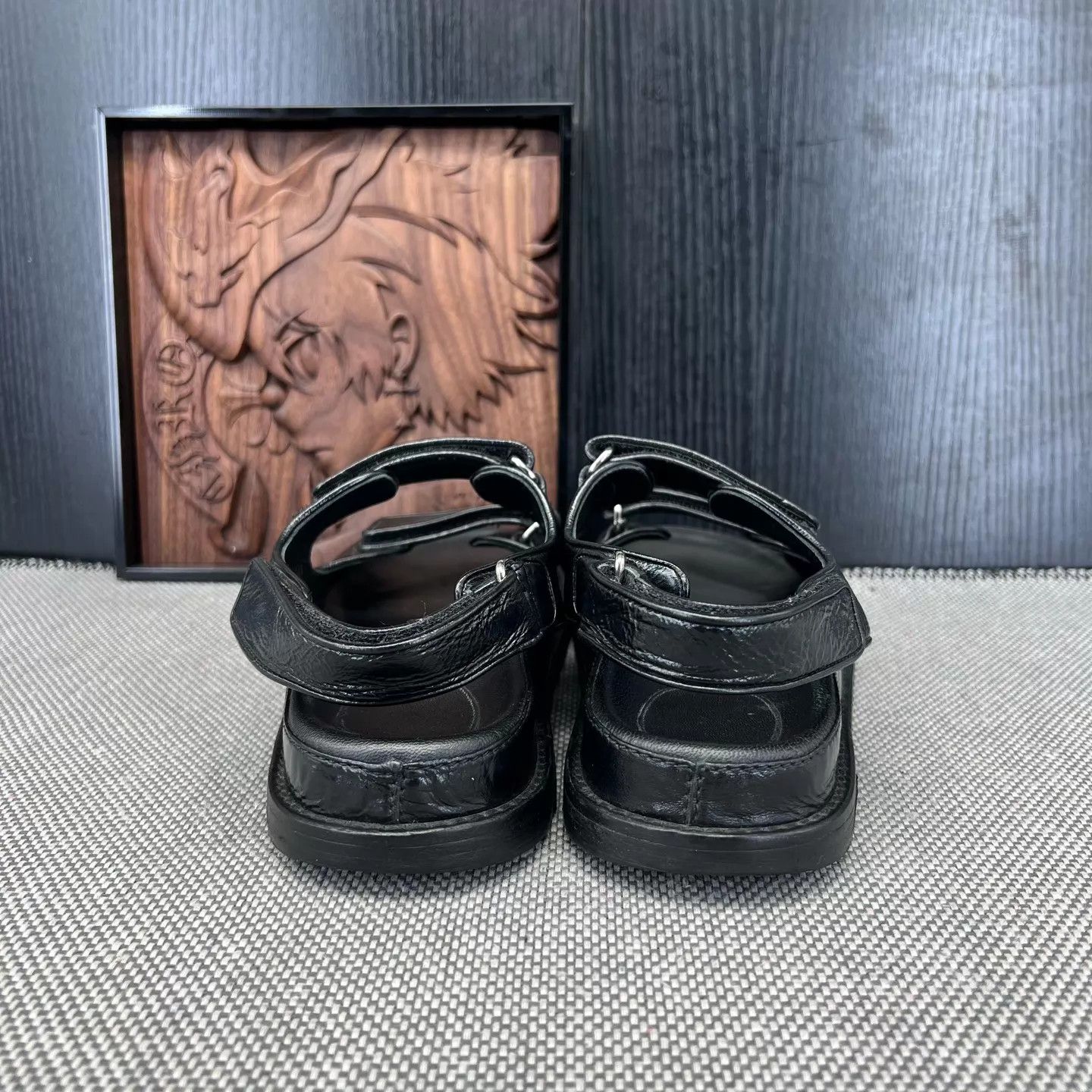 Chanel Chanel Women's Velcro Sandals 38 Near New Original Box Size US 7.5 / IT 37.5 - 4 Thumbnail