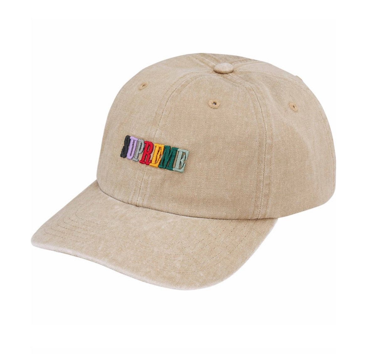Supreme × Vintage Supreme Pigment Dyed 6-Panel Tan Hat Size ONE SIZE - 1 Thumbnail