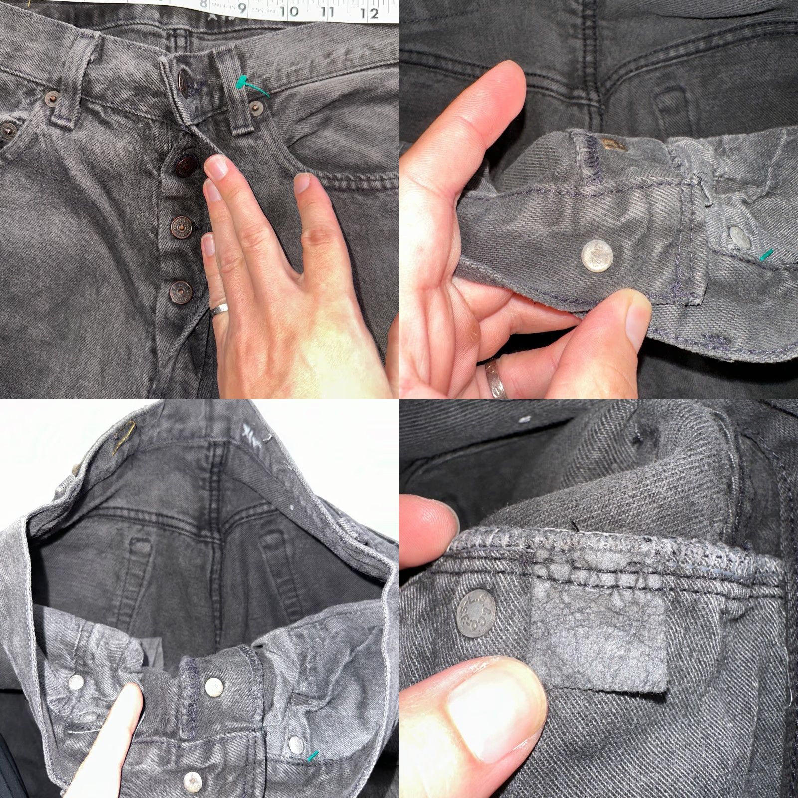 Levi's VINTAGE Levi's 501 Jeans Men Adult Regular Fit Straight Leg 28x31 Black 80s 90s Denim Size US 28 / EU 44 - 8 Thumbnail