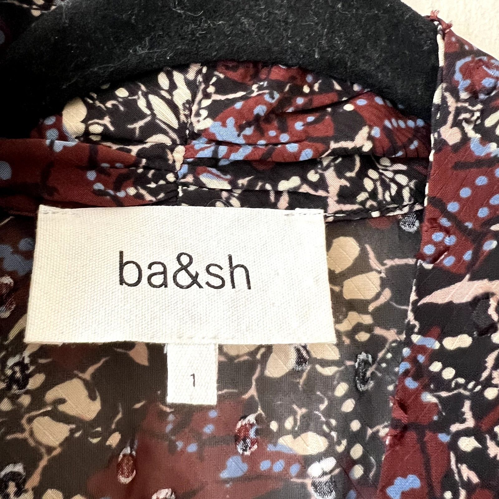 ba&sh ba&sh Giani Sheer Floral Mini dress size S C3 Size S / US 4 / IT 40 - 8 Thumbnail
