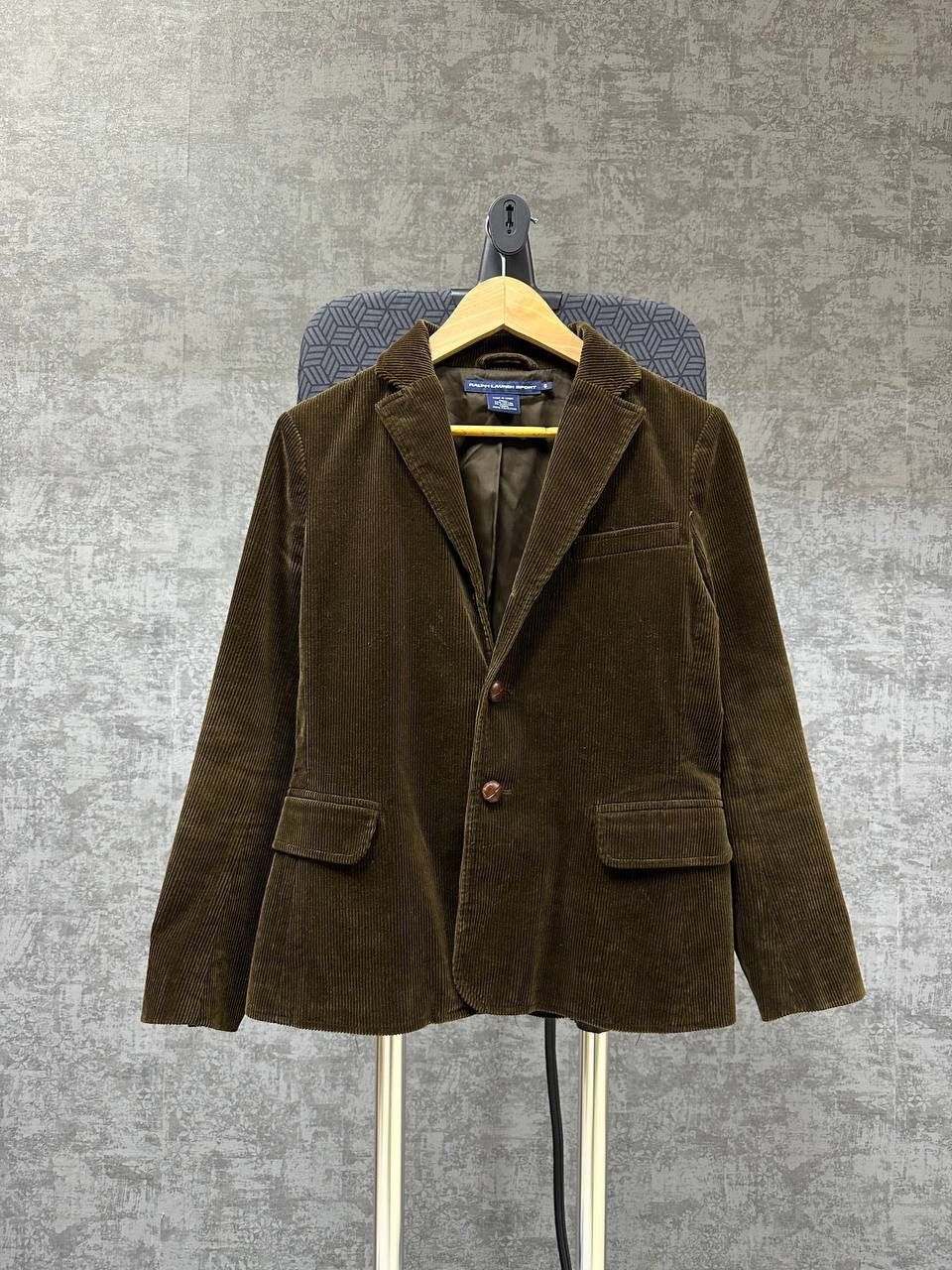 Polo Ralph Lauren × Vintage Vintage Polo Ralph Lauren Velvet Brown Blazer Size 38R - 1 Thumbnail