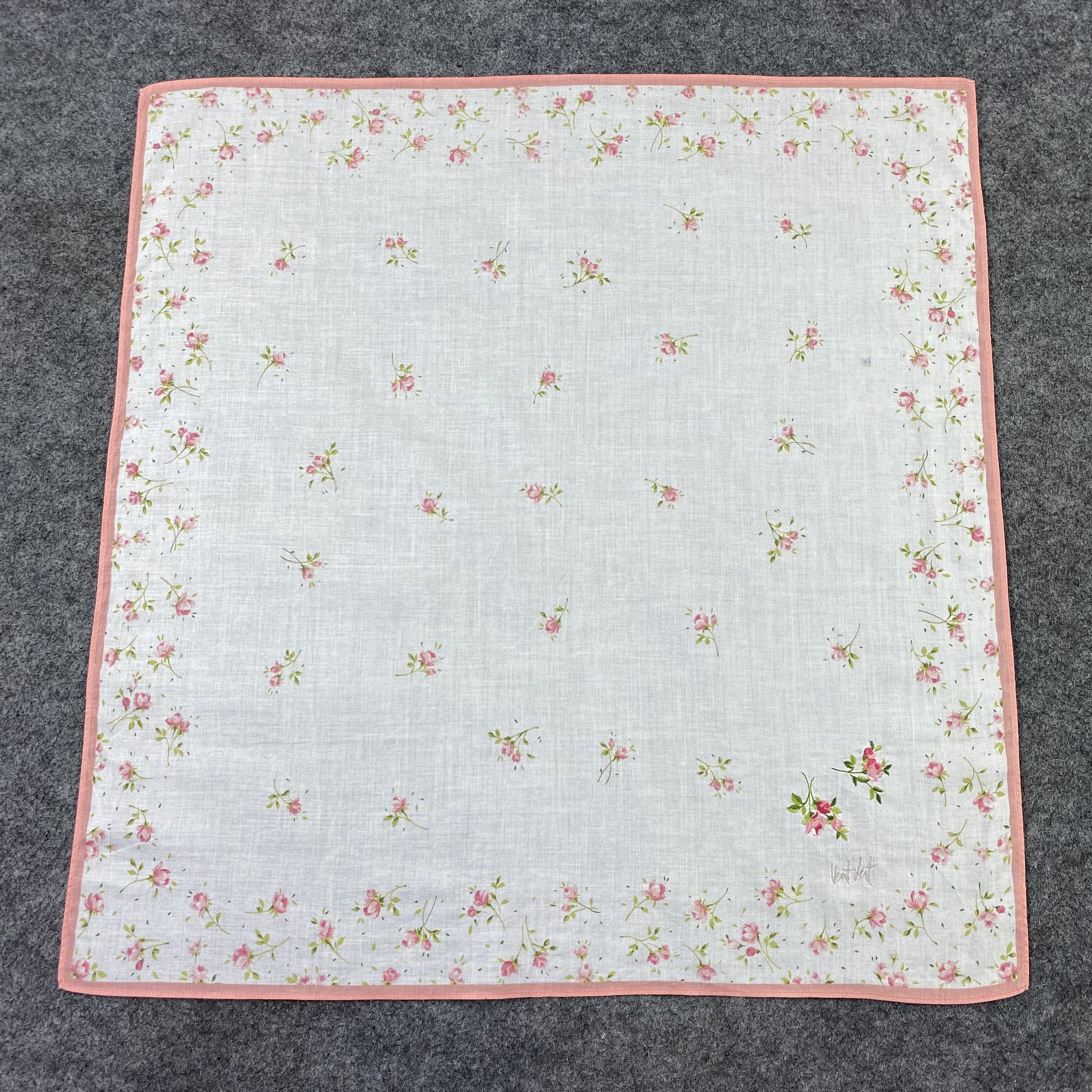 Vintage Vent Vert Handkerchief / Bandana / Neckerchief-B889 Size ONE SIZE - 3 Thumbnail