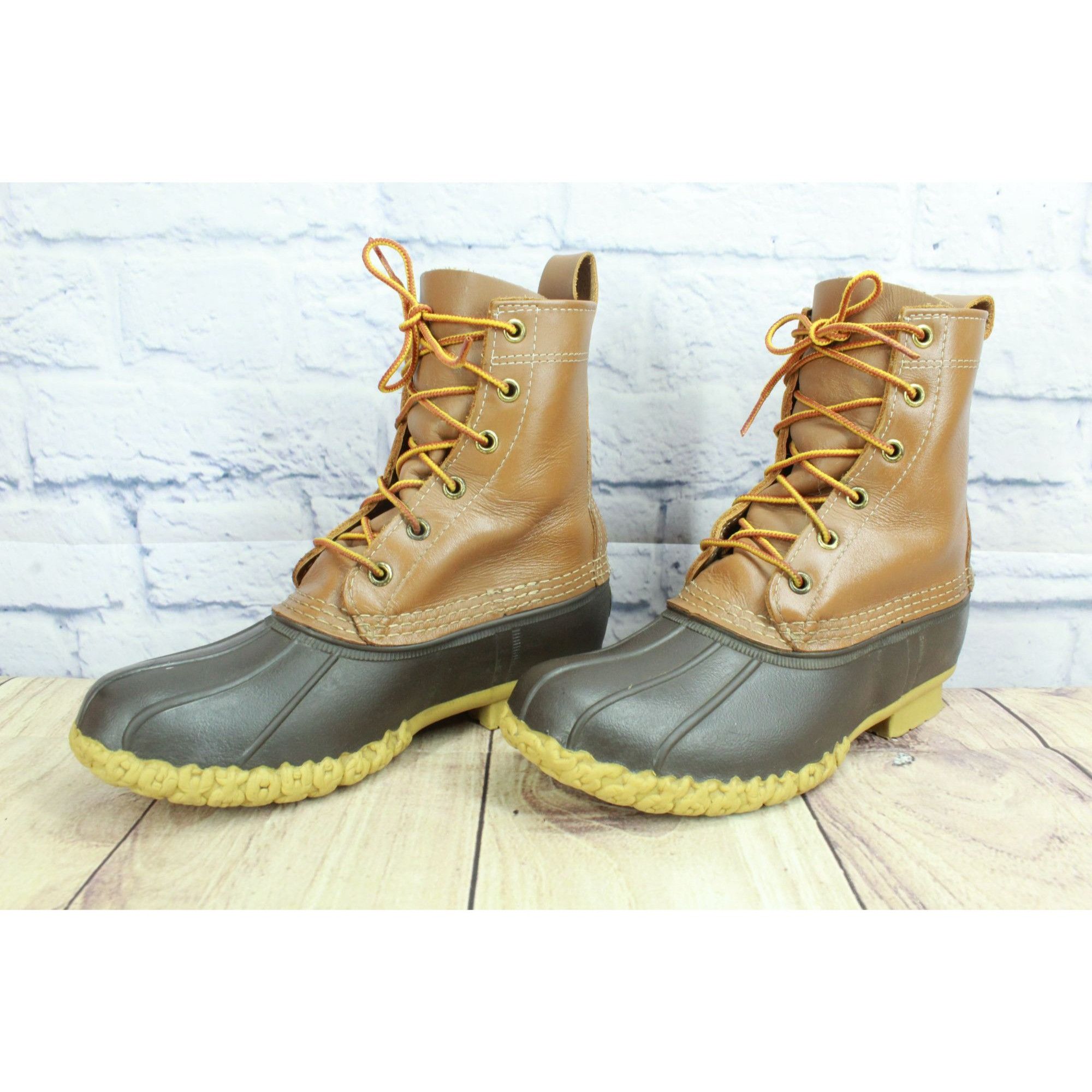 L.L. Bean L.L.Bean 8" Brown Ankle Duck Boots Women’s 7M Size US 7 / IT 37 - 3 Thumbnail