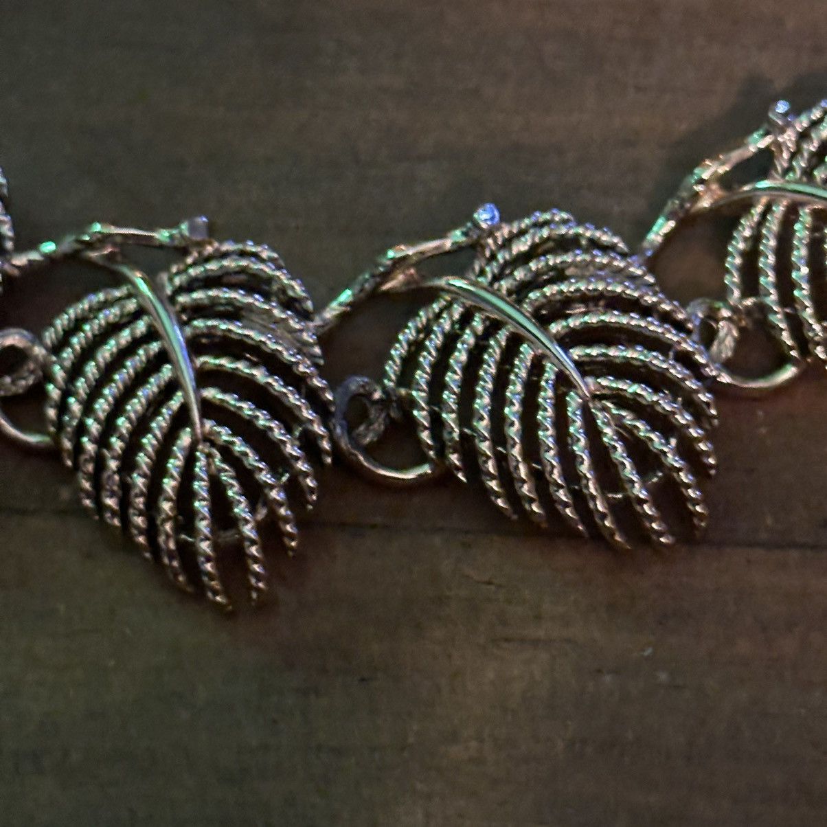 Vintage Vintage Lisner filigree leaf link necklace Size ONE SIZE - 4 Thumbnail