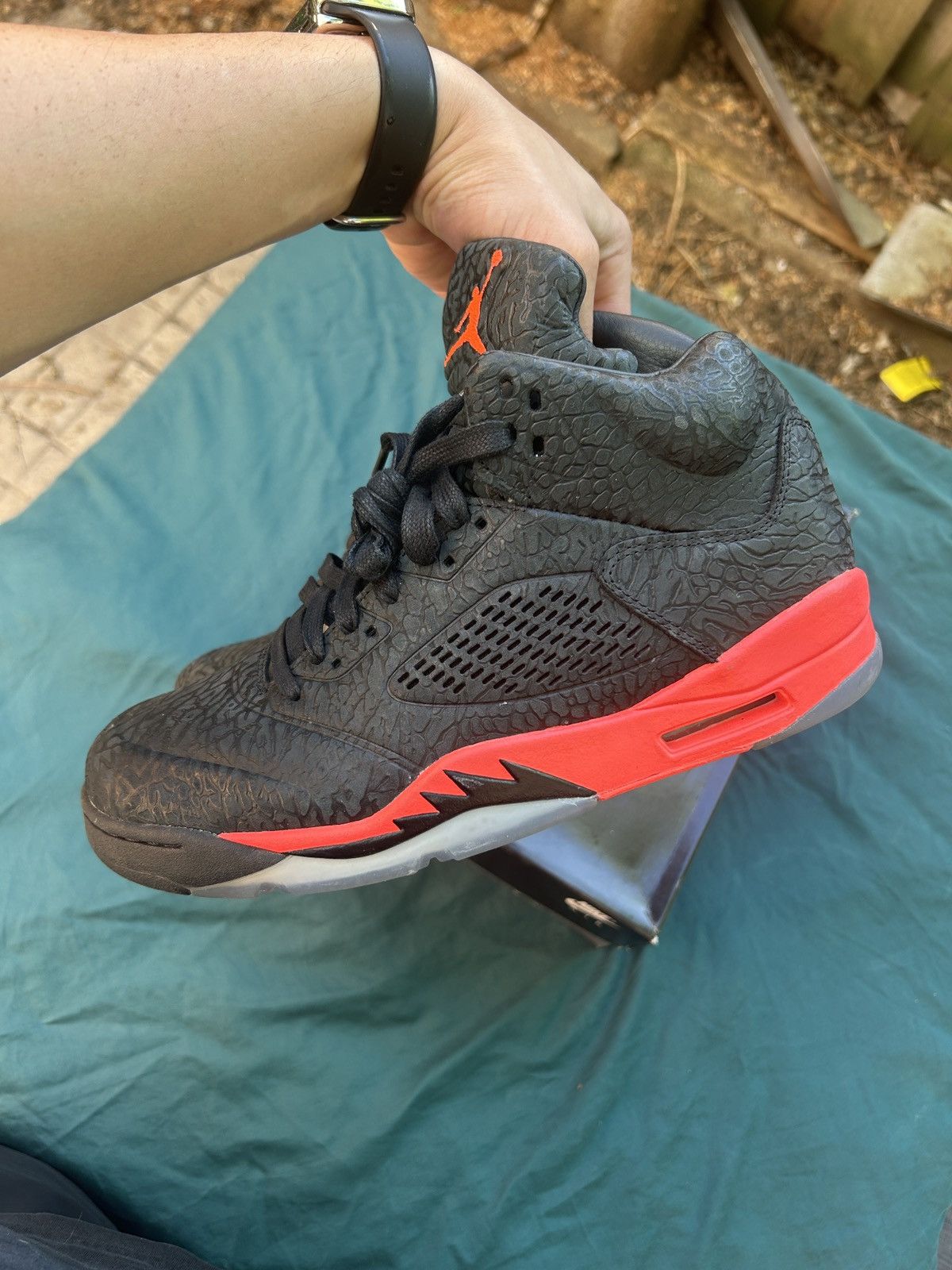 Jordan Brand × Nike Air Jordan 5 3Lab5 Infrared Size US 9.5 / EU 42-43 - 8 Thumbnail