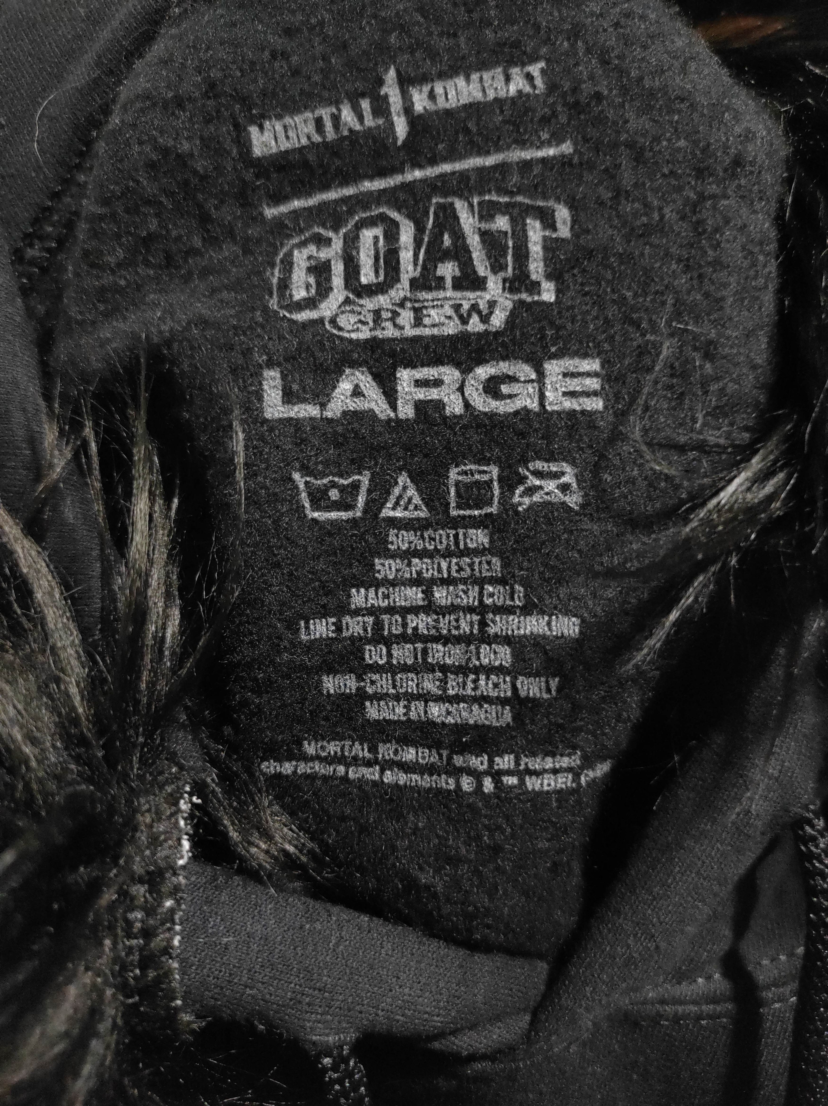 Anime Mortal Combat Goat Crew black fur hoodie lgb style Size US L / EU 52-54 / 3 - 16 Thumbnail